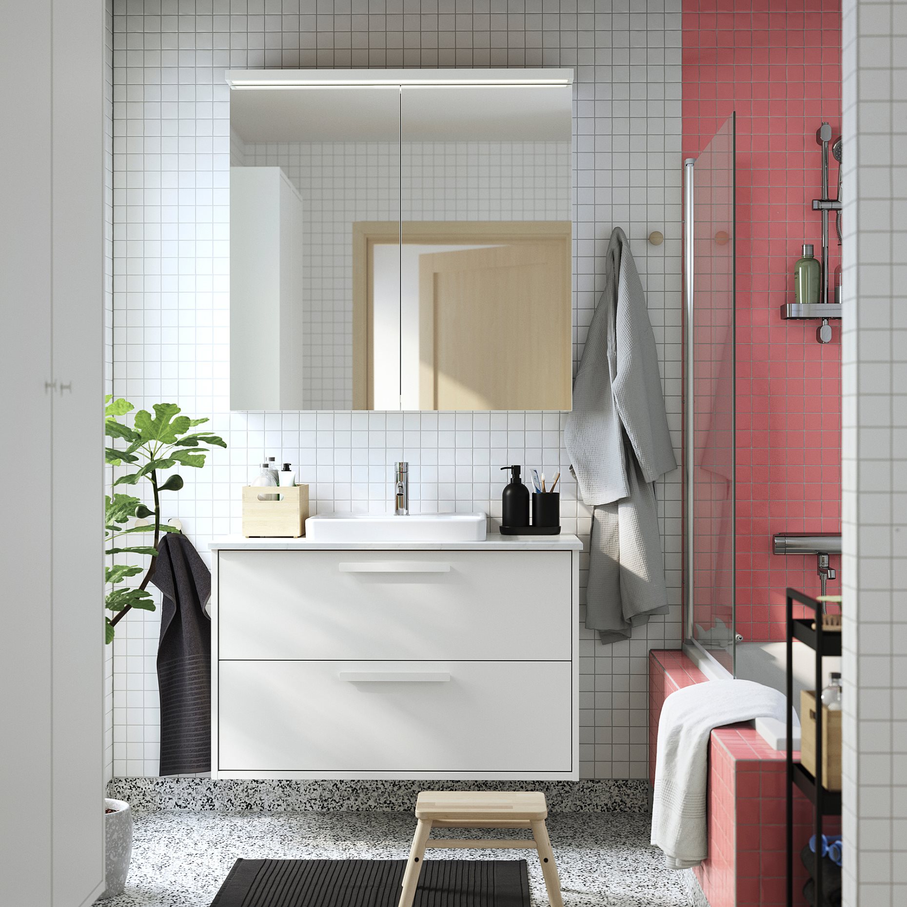 HAVBACK/ORRSJON, wash-stand with drawers/wash-basin, 102x49x71 cm, 196.294.25