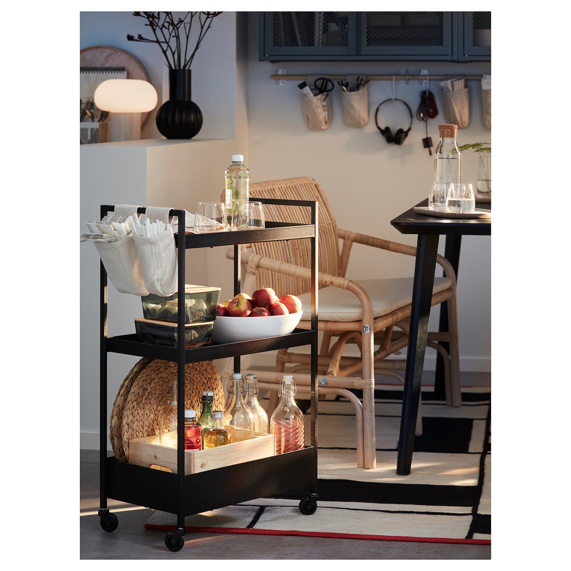 NISSAFORS, trolley, 50.5x30x83 cm, 203.997.77