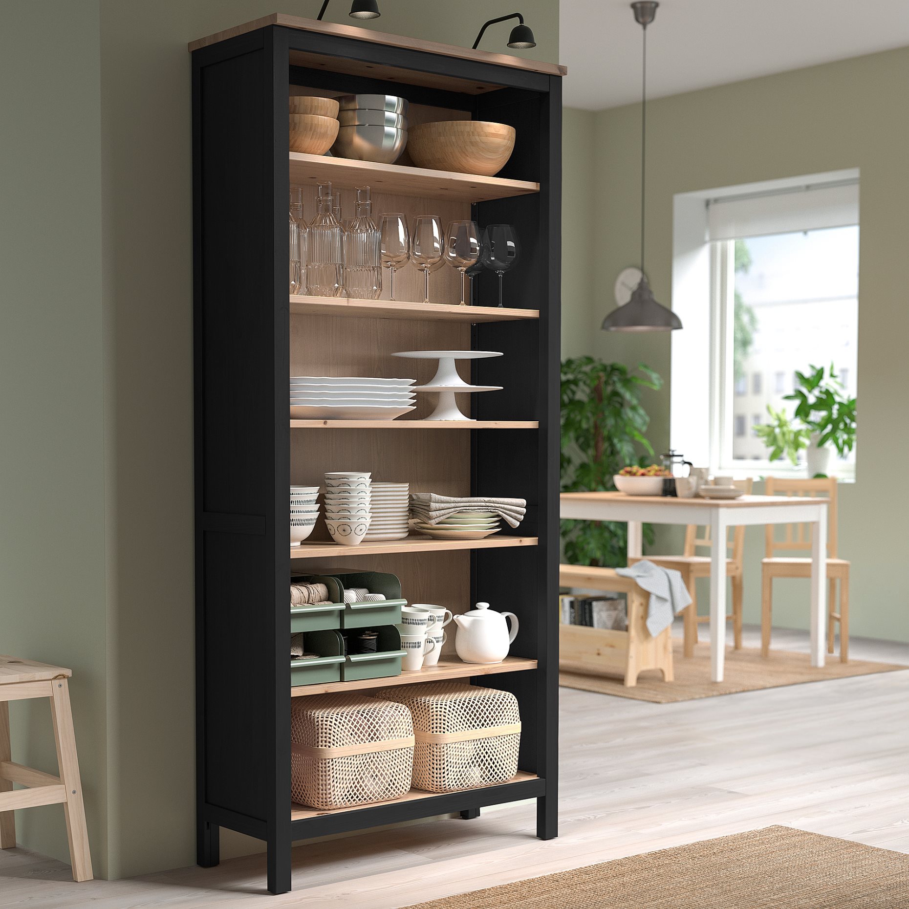 HEMNES, βιβλιοθήκη, 90x197 cm, 204.522.94