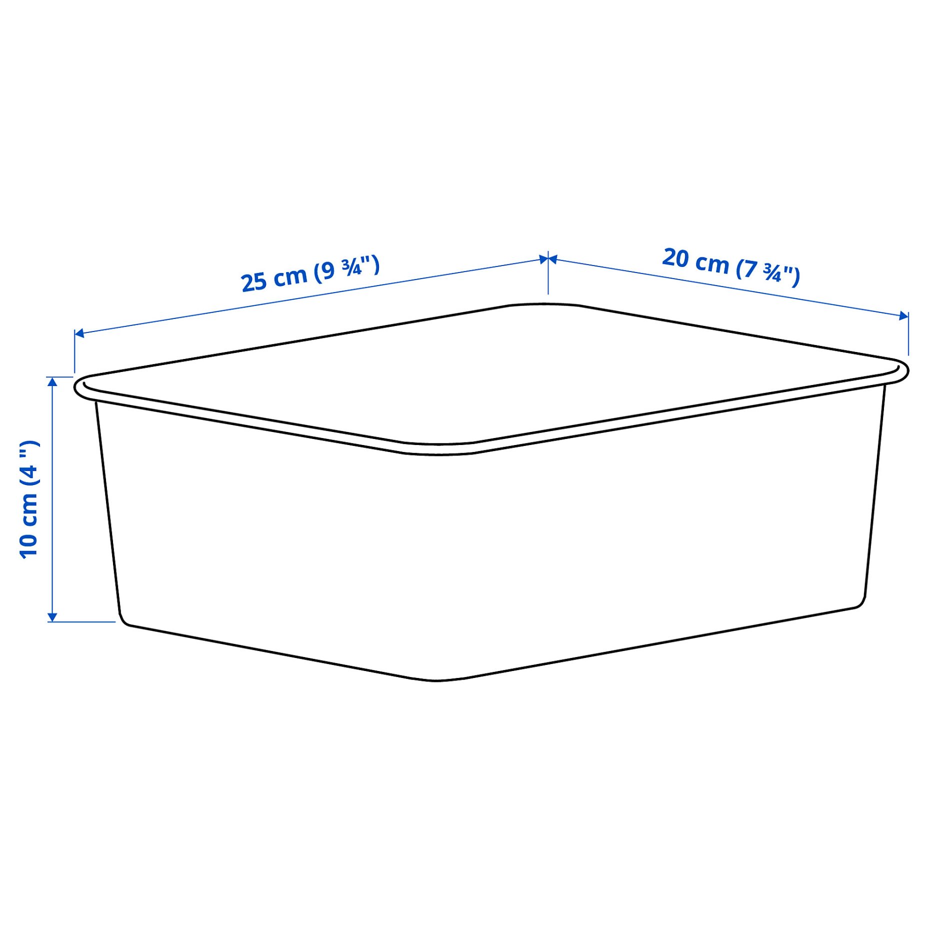NOJIG, box/plastic, 20x25x10 cm, 204.681.05