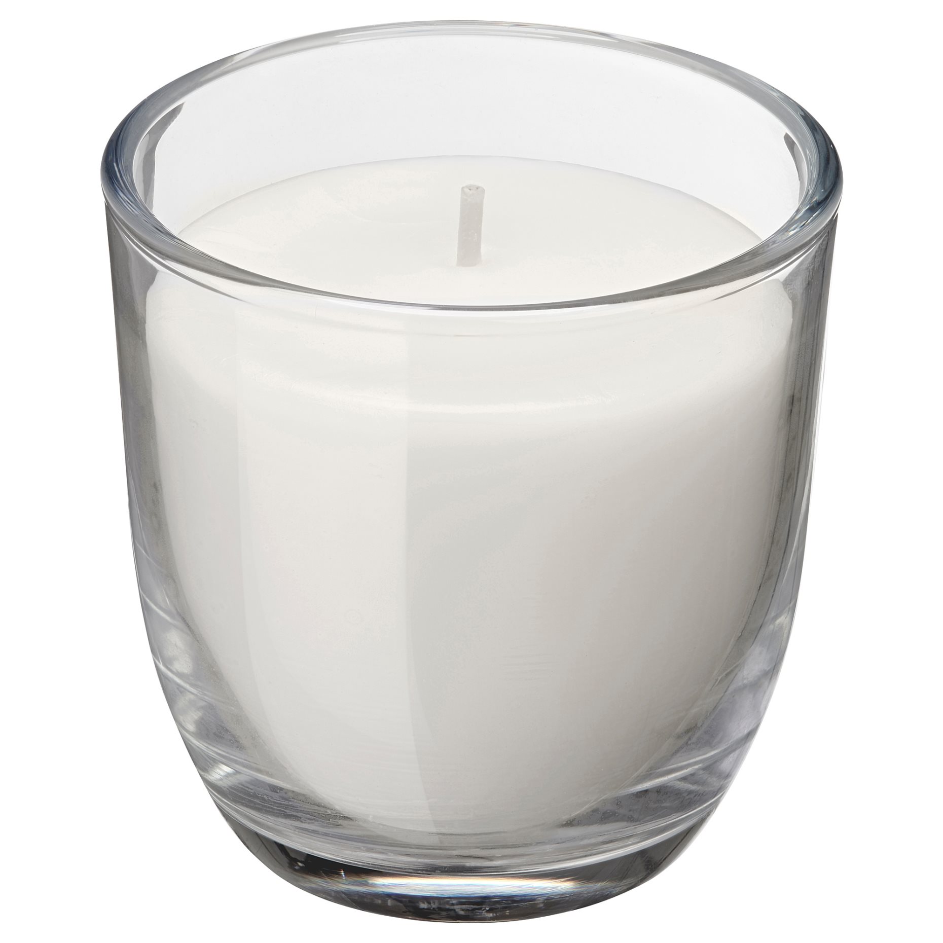 JUBLA, unscented candle in glass, 7.5 cm, 205.068.57