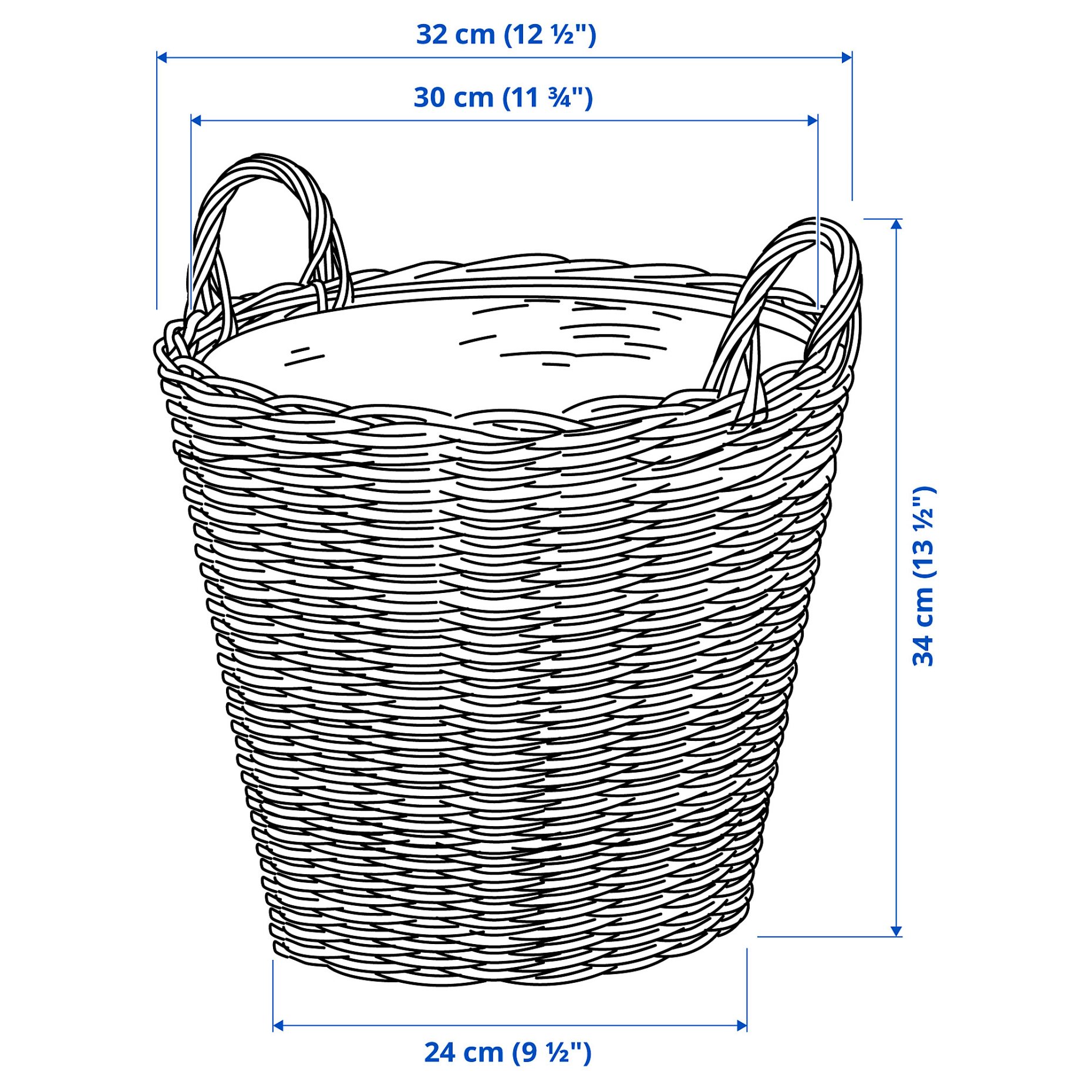 FLODBJÖRK, plant pot/in/outdoor, 24 cm, 205.607.31