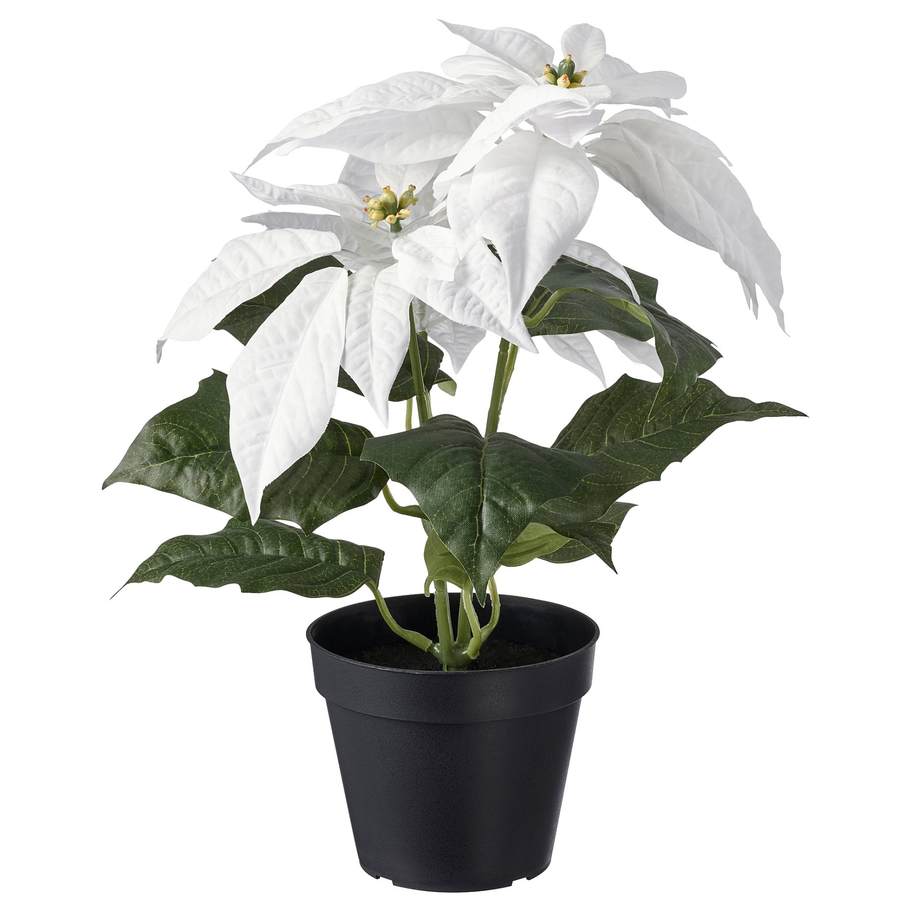VINTERFINT, artificial potted plant/in/outdoor Poinsettia, 12 cm, 205.621.41
