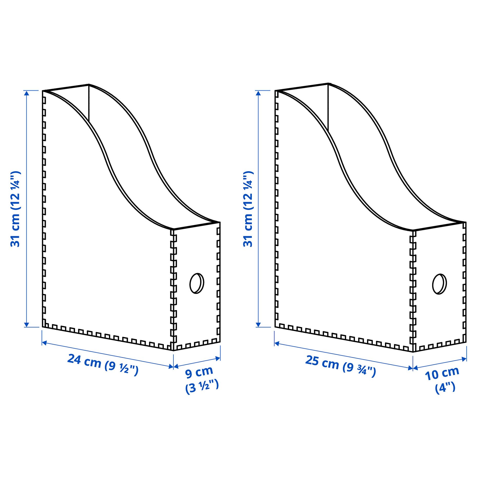 KNUFF, θήκη περιοδικών, σετ 2 τεμ., 205.625.13