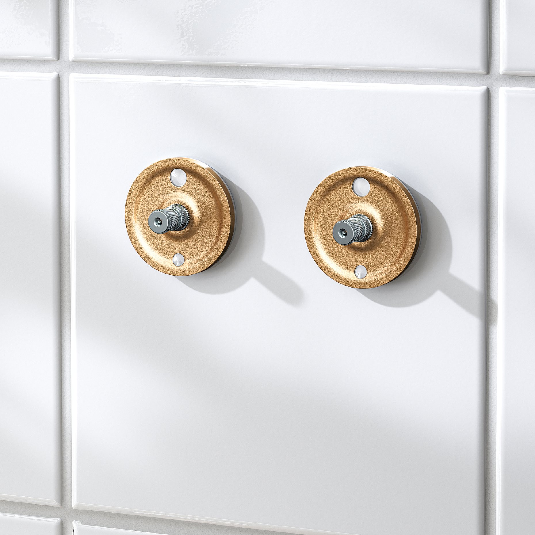 KROKSJÖN, αυτοκόλλητο σετ στήριξης για τοίχο, 2 τεμ., 205.830.87