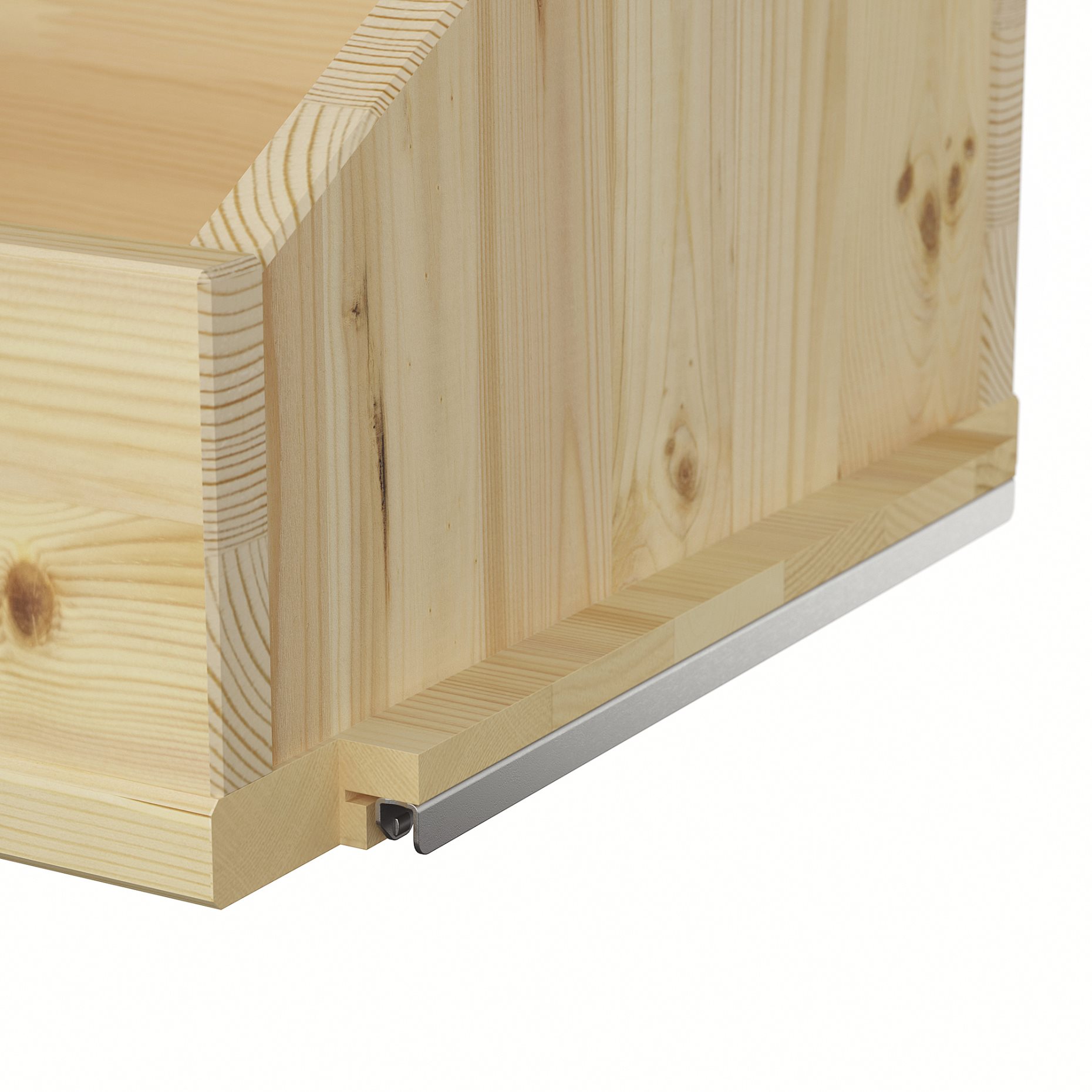 IVAR, box shelf with divider, 83x30x25 cm, 205.963.82