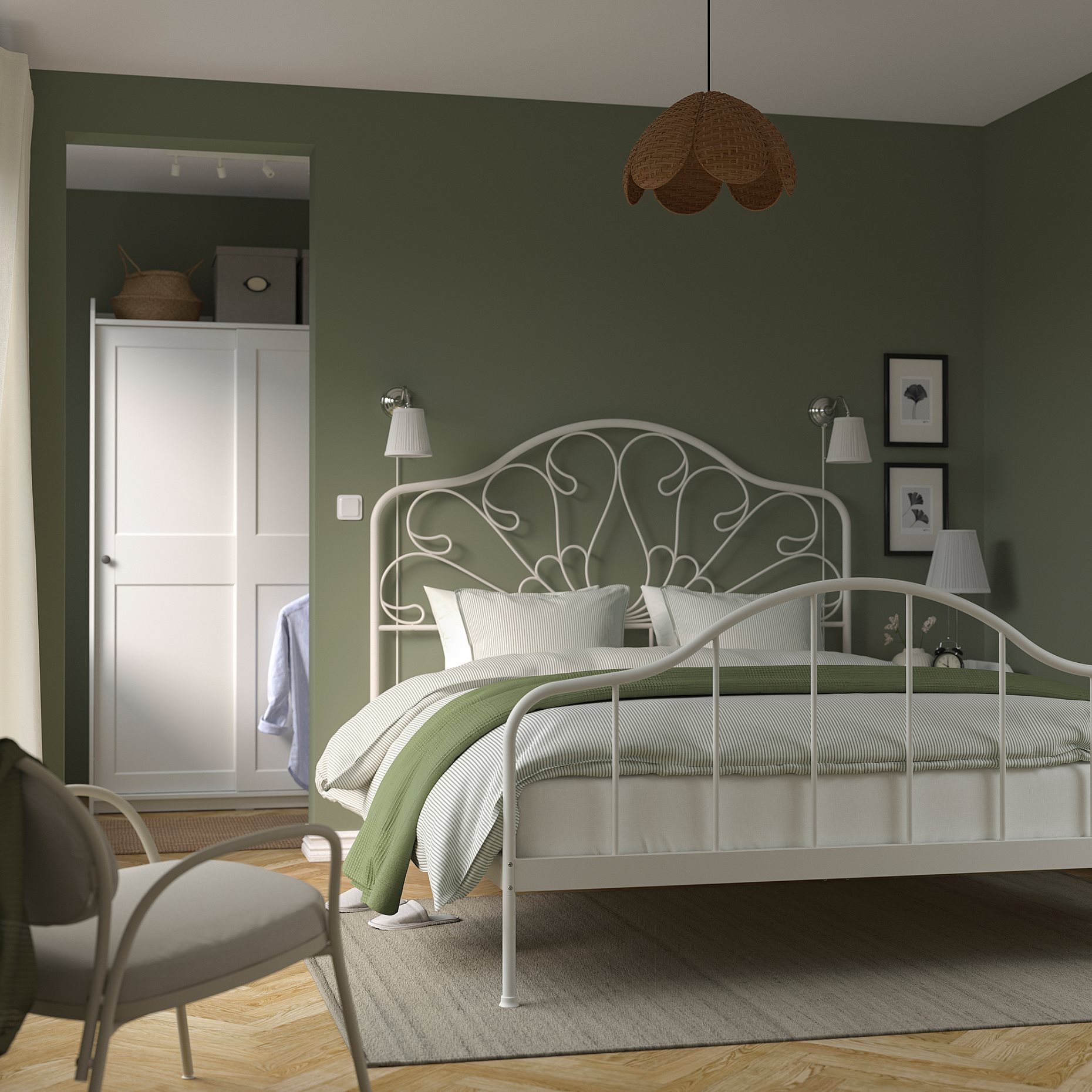 MELLGRUND, bed frame, 160x200 cm, 206.037.59