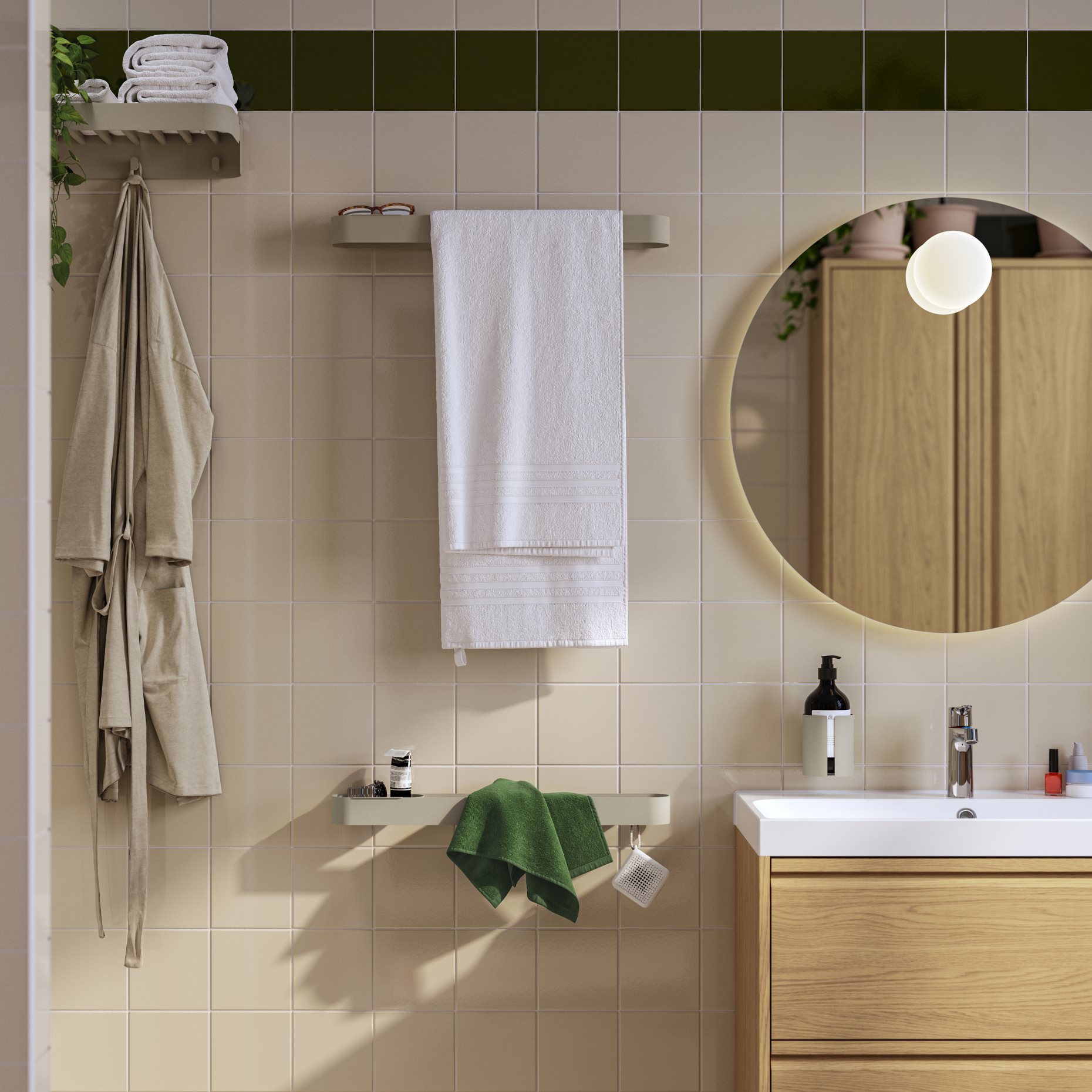 FLORSJÖN, towel rail, 62 cm, 206.051.45