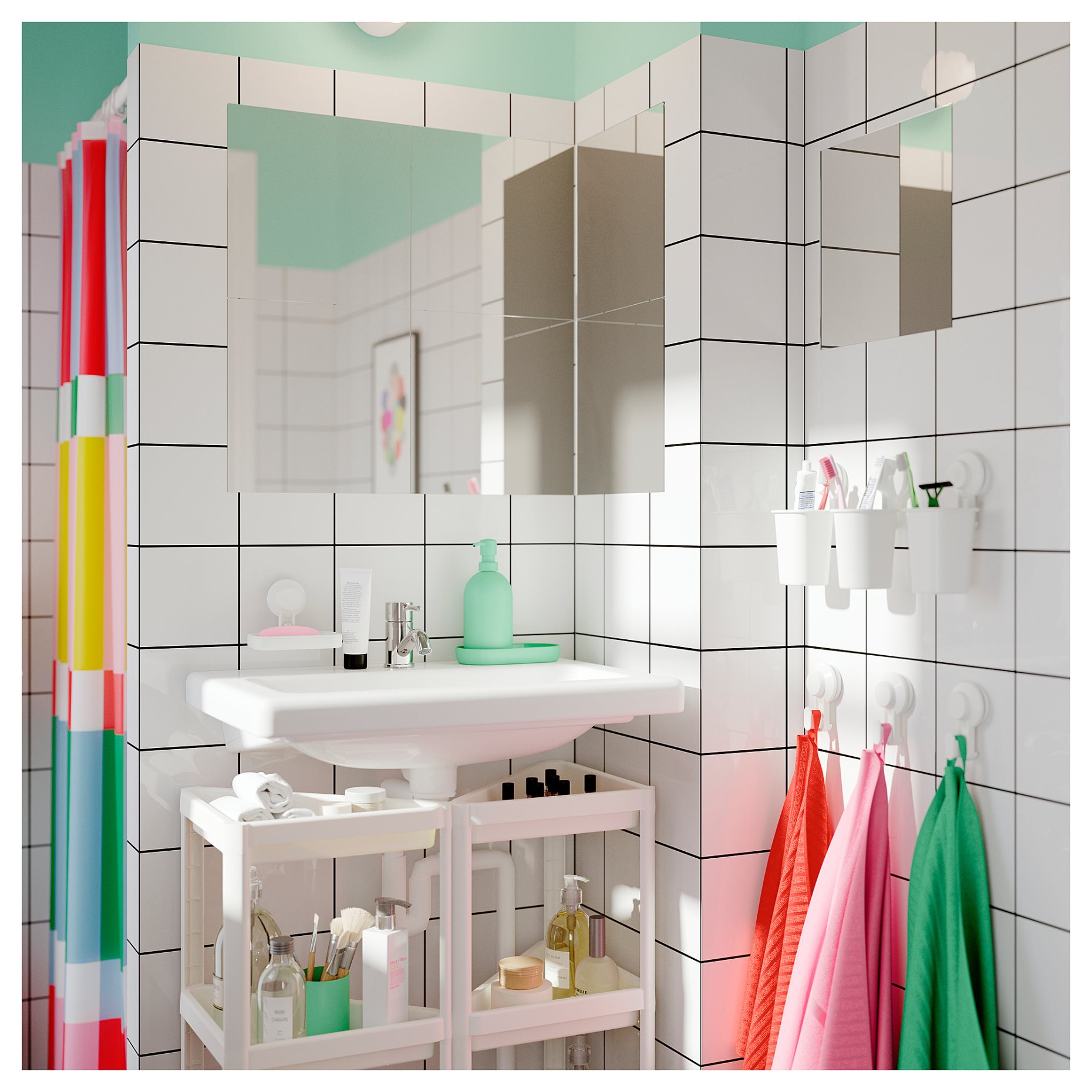 GANSJÖN, 3-piece bathroom set, 206.054.47