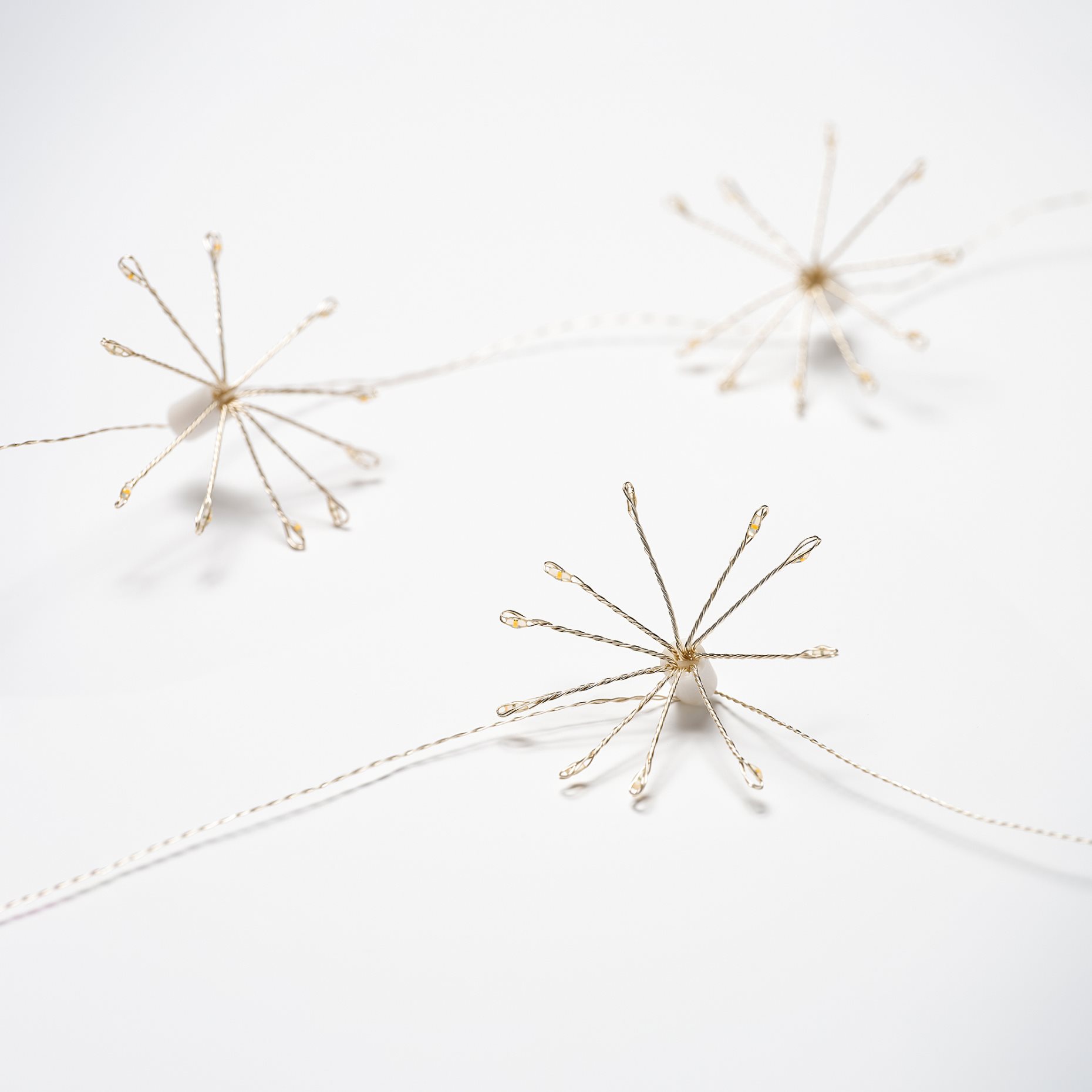 STRÅLA, lighting chain with built in LED light source/10 lights/battery-operated, sparkler, 206.066.54