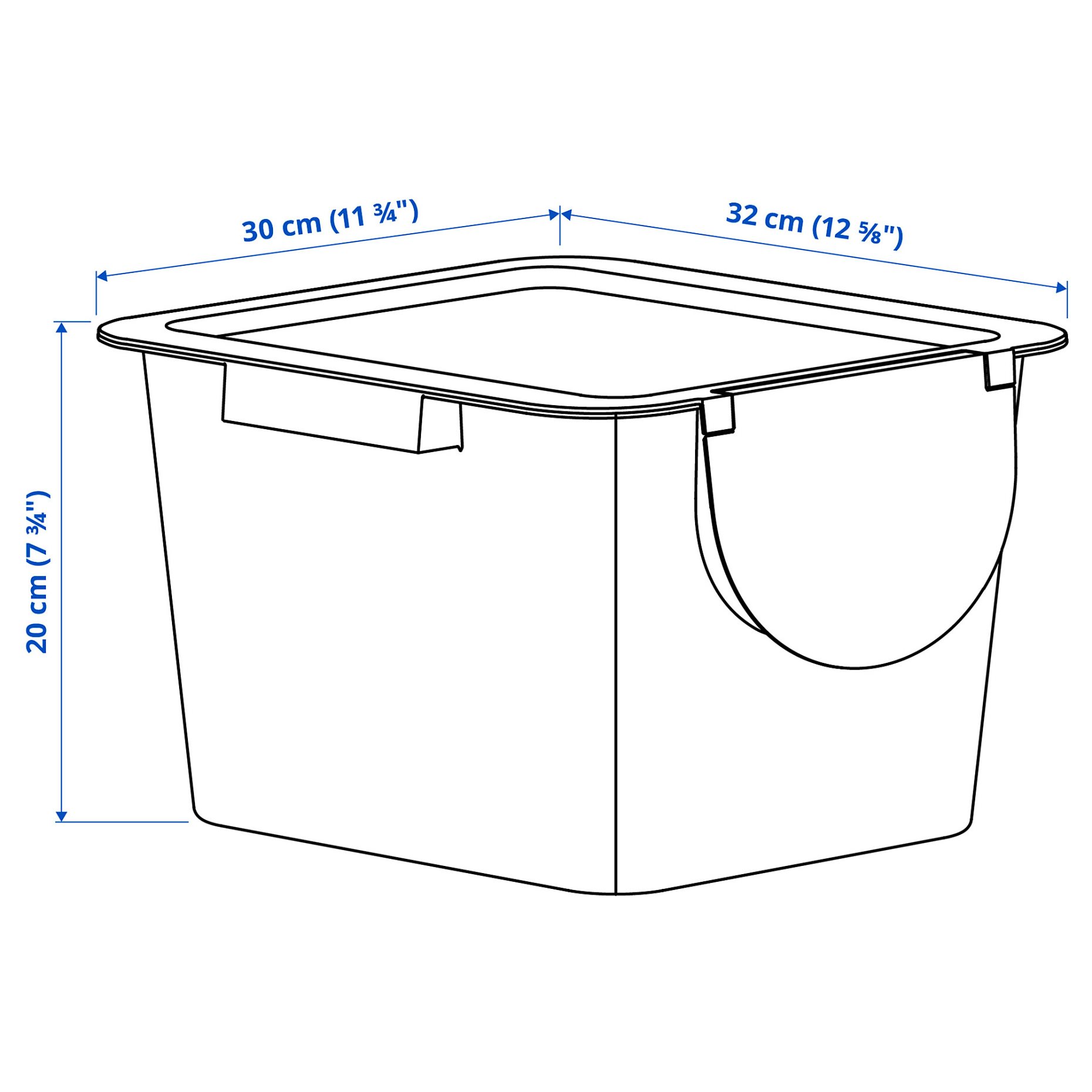 TRÖSKNING, κάδος με καπάκι, 12 l, 206.101.75