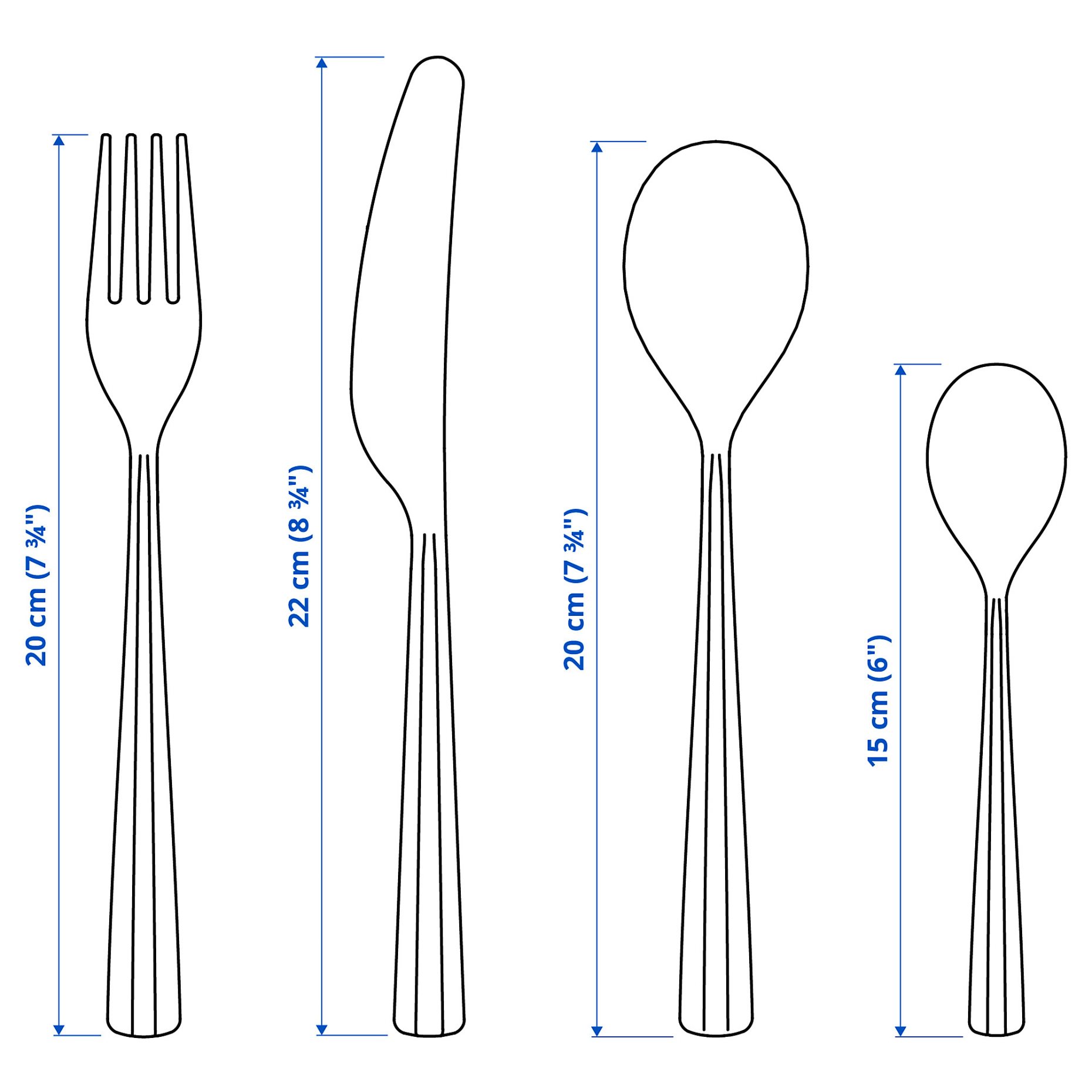 SJUGÄLSHAJ, 24-piece cutlery set, 206.145.74