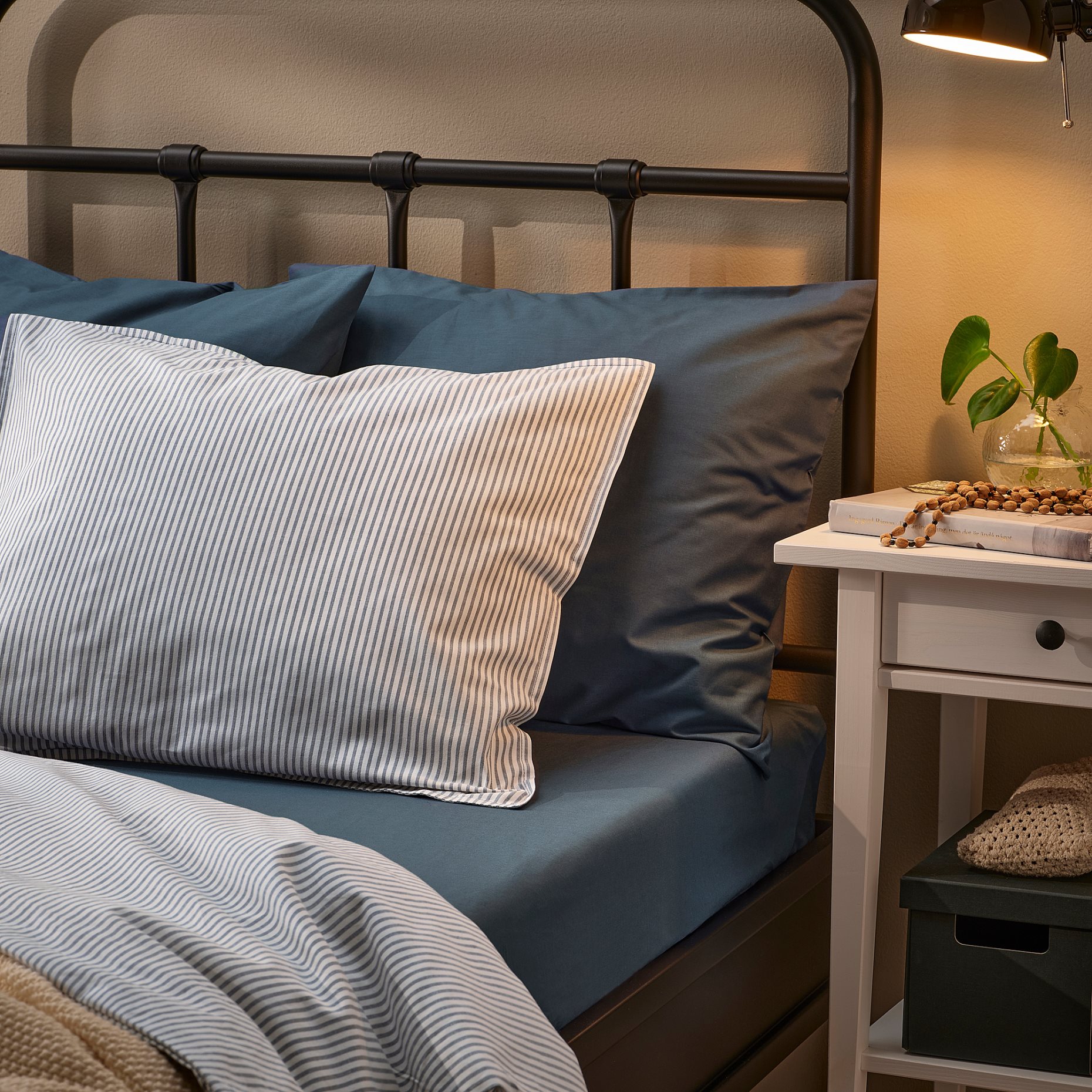 DVALA, fitted sheet, 140x200 cm, 206.154.08