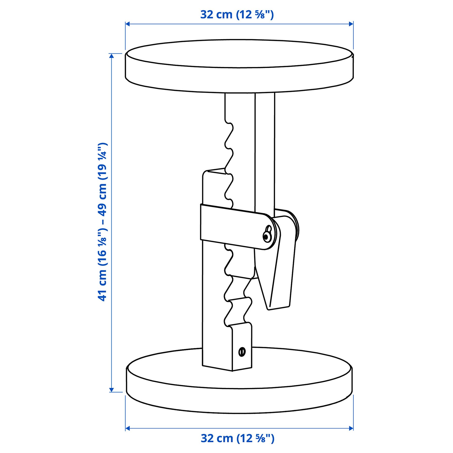 IKEA PS 2026, height adjustable stool, 206.179.16