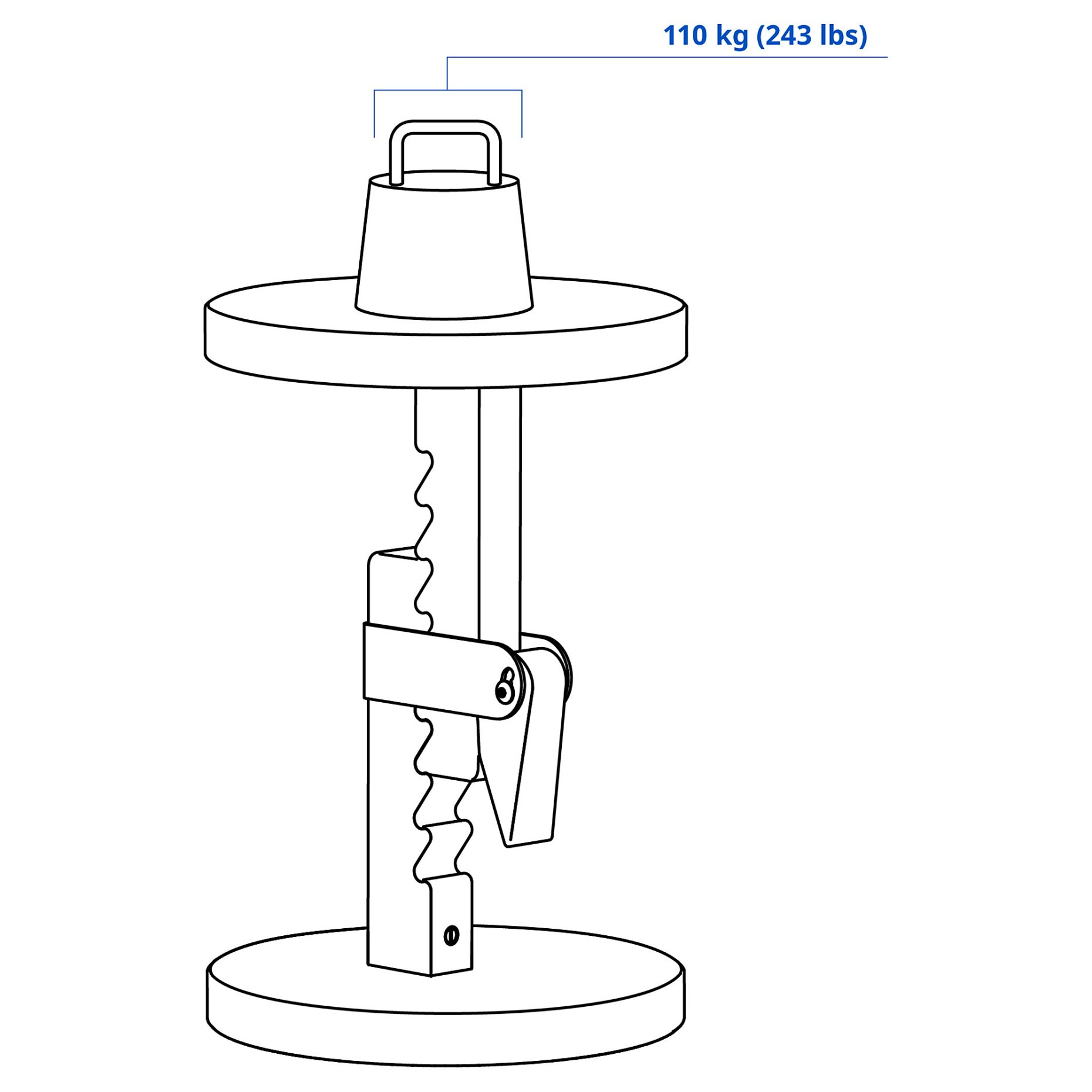 IKEA PS 2026, height adjustable stool, 206.179.16