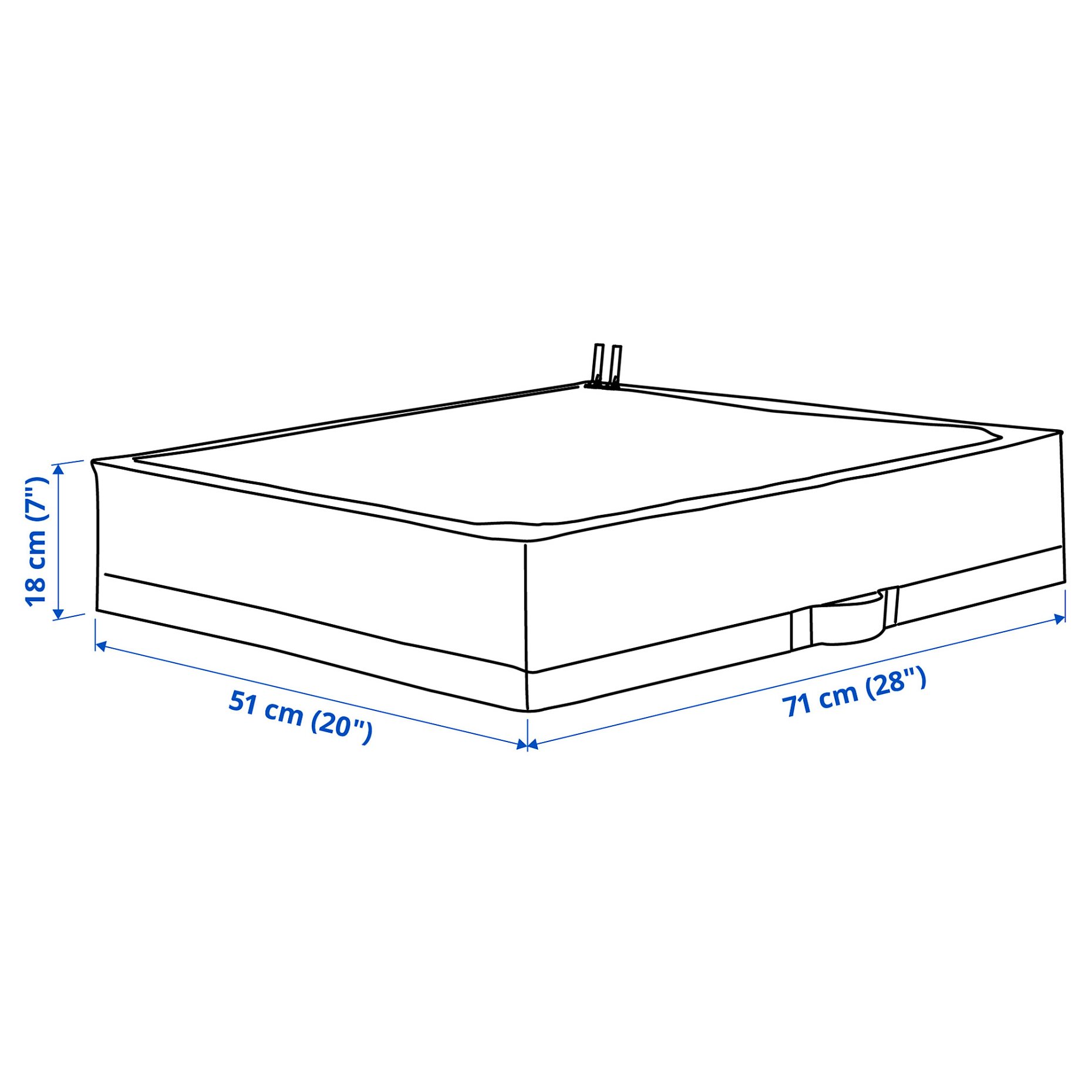 STUK, θήκη αποθήκευσης, 71x51x18 cm, 206.215.41