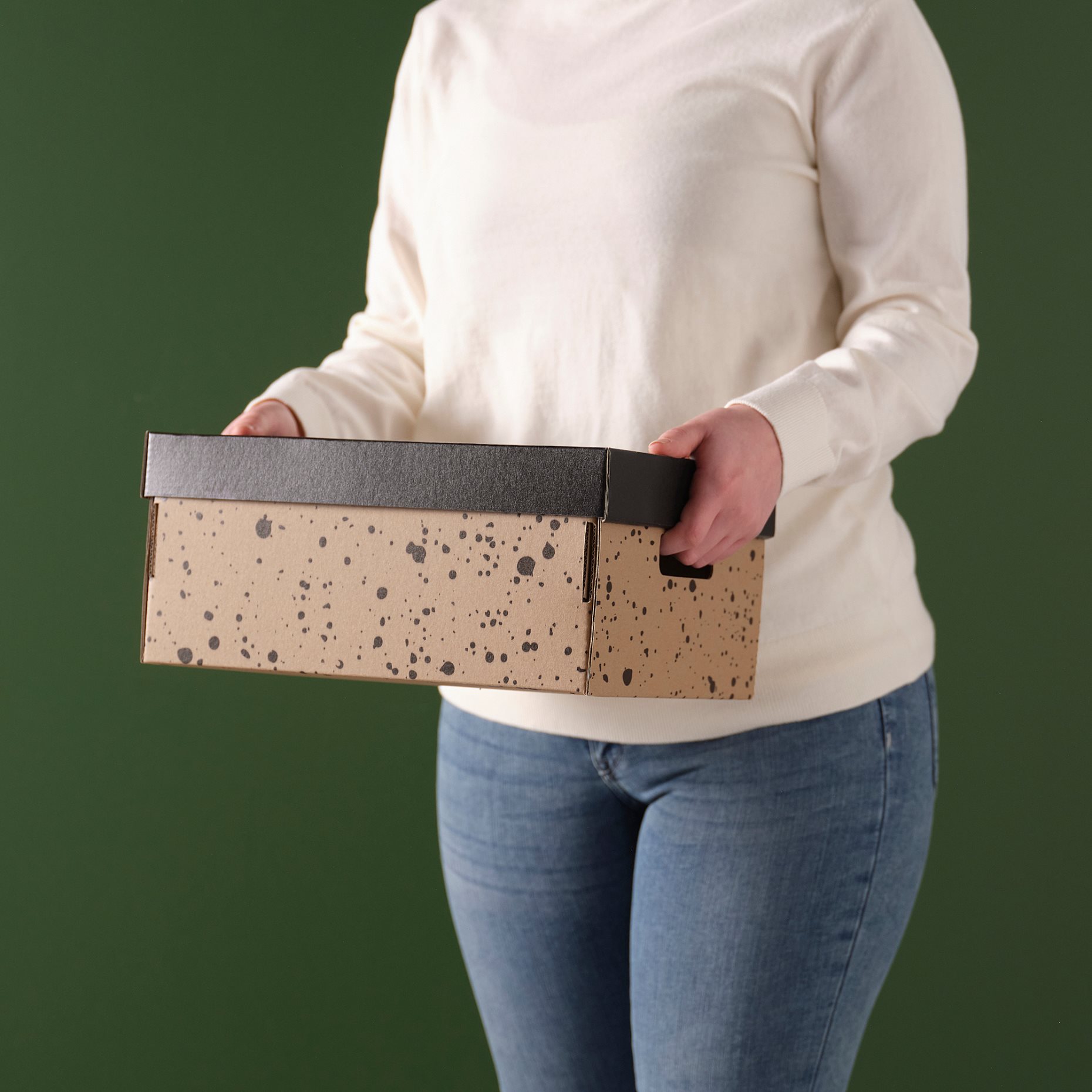 SVARTTRÄDA, box with lid 2 pack, 25x35x16 cm, 206.233.47