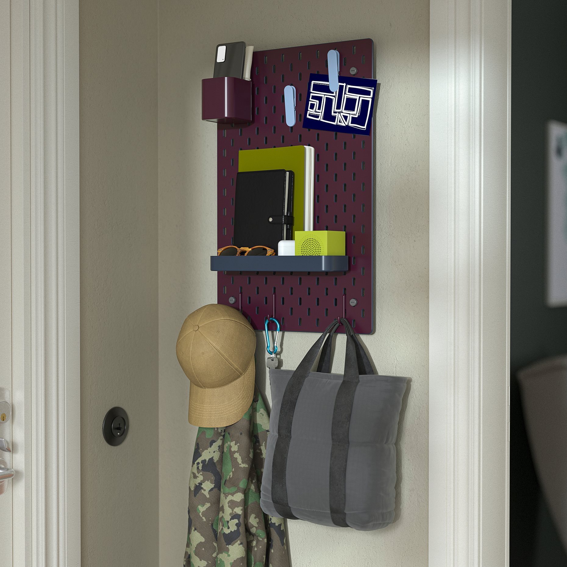 SKÅDIS, pegboard, 36x56 cm, 206.244.17