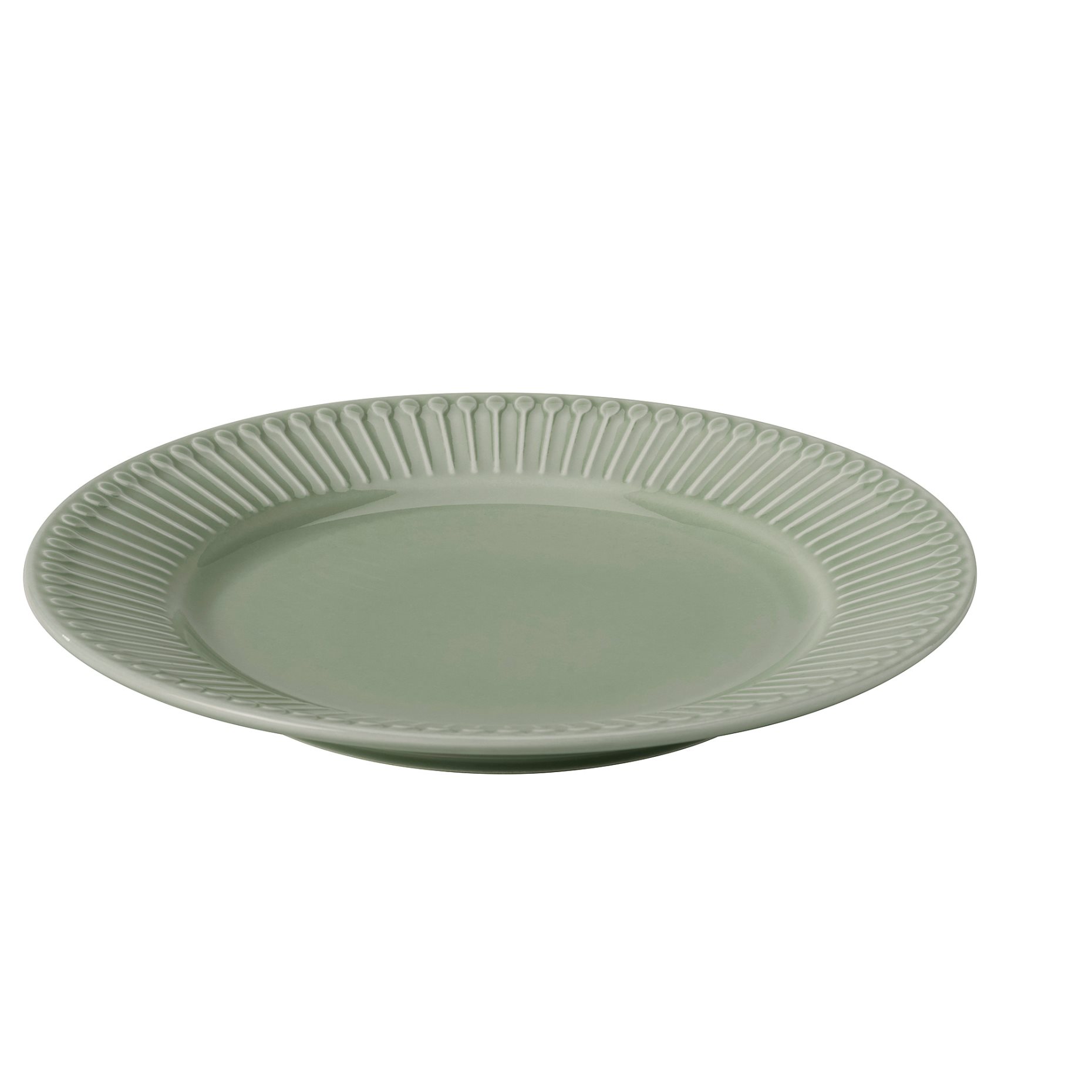 STRIMMIG, stoneware side plate, 21 cm, 206.314.89
