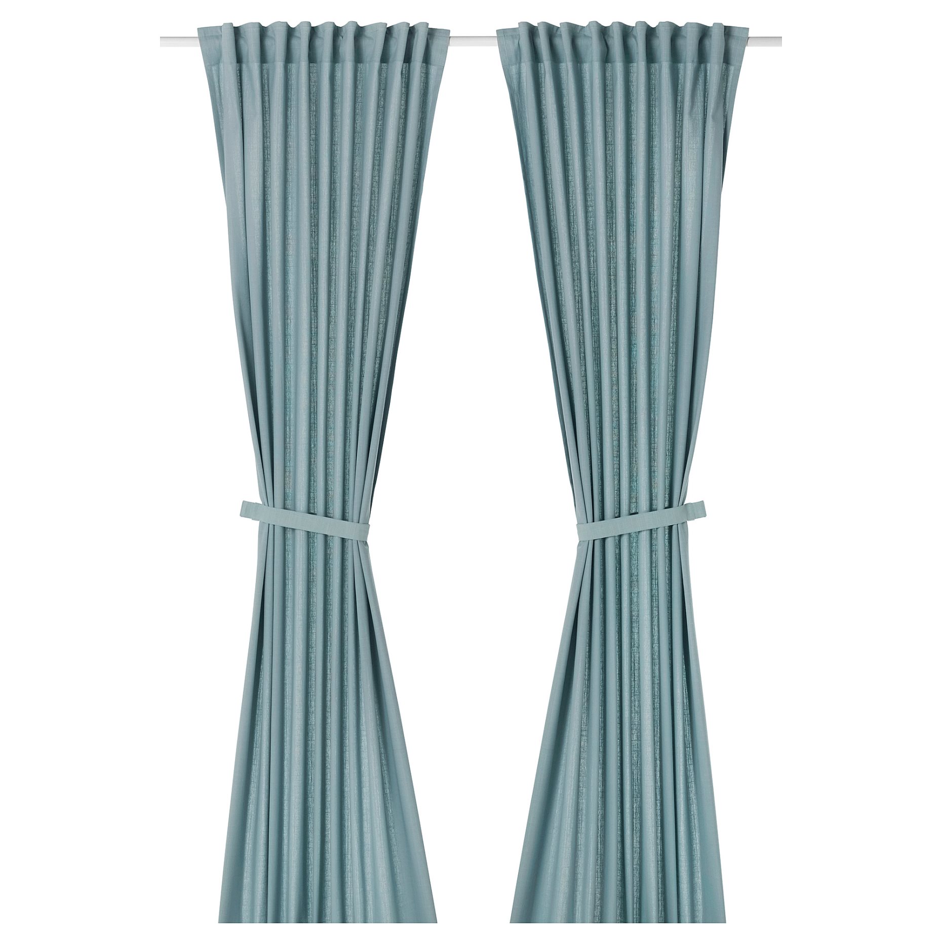 RITVA, curtains with heading tape and tie-backs/1 pair, 145x280 cm, 206.336.76