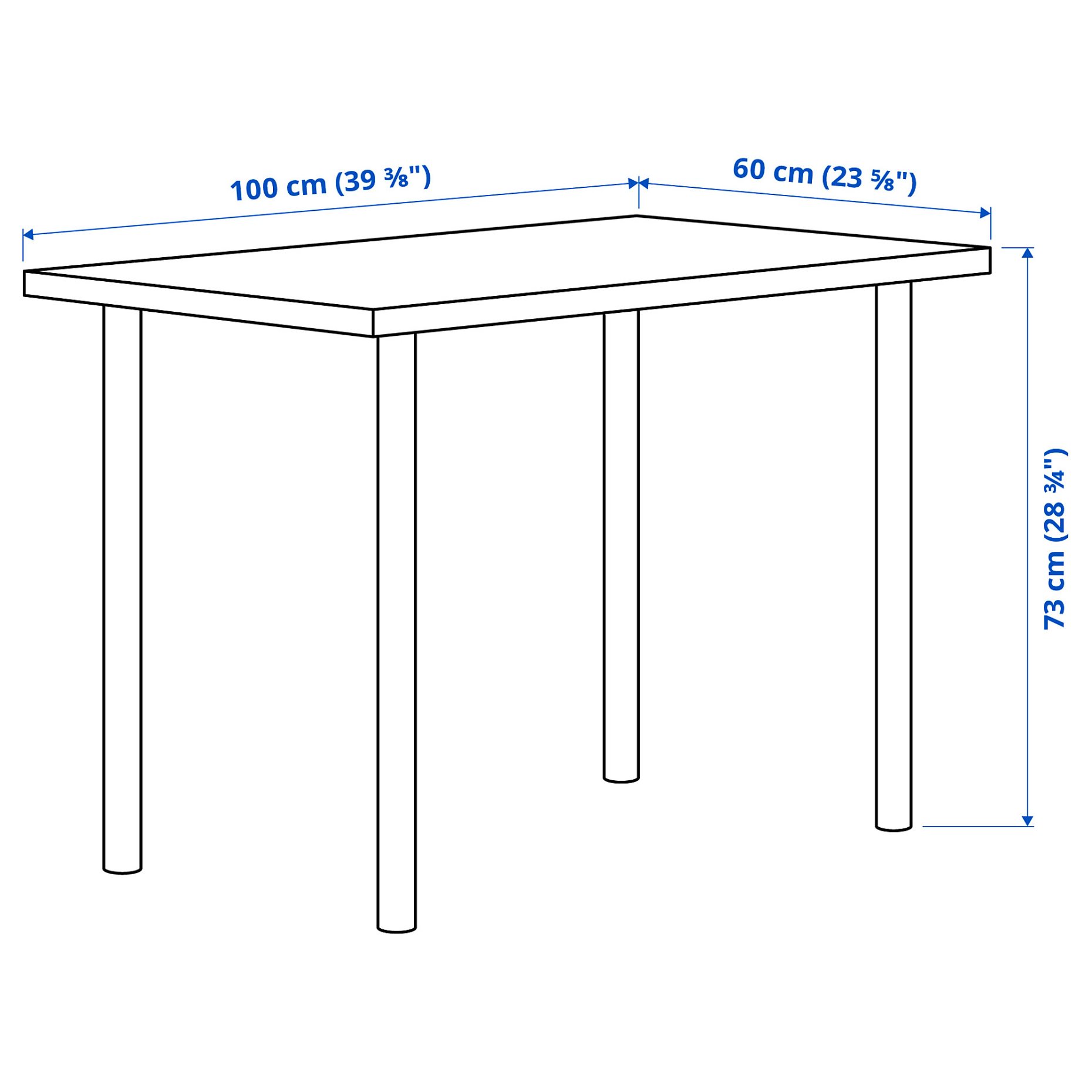 LINNMON/ADILS, desk, 100x60 cm, 294.163.67