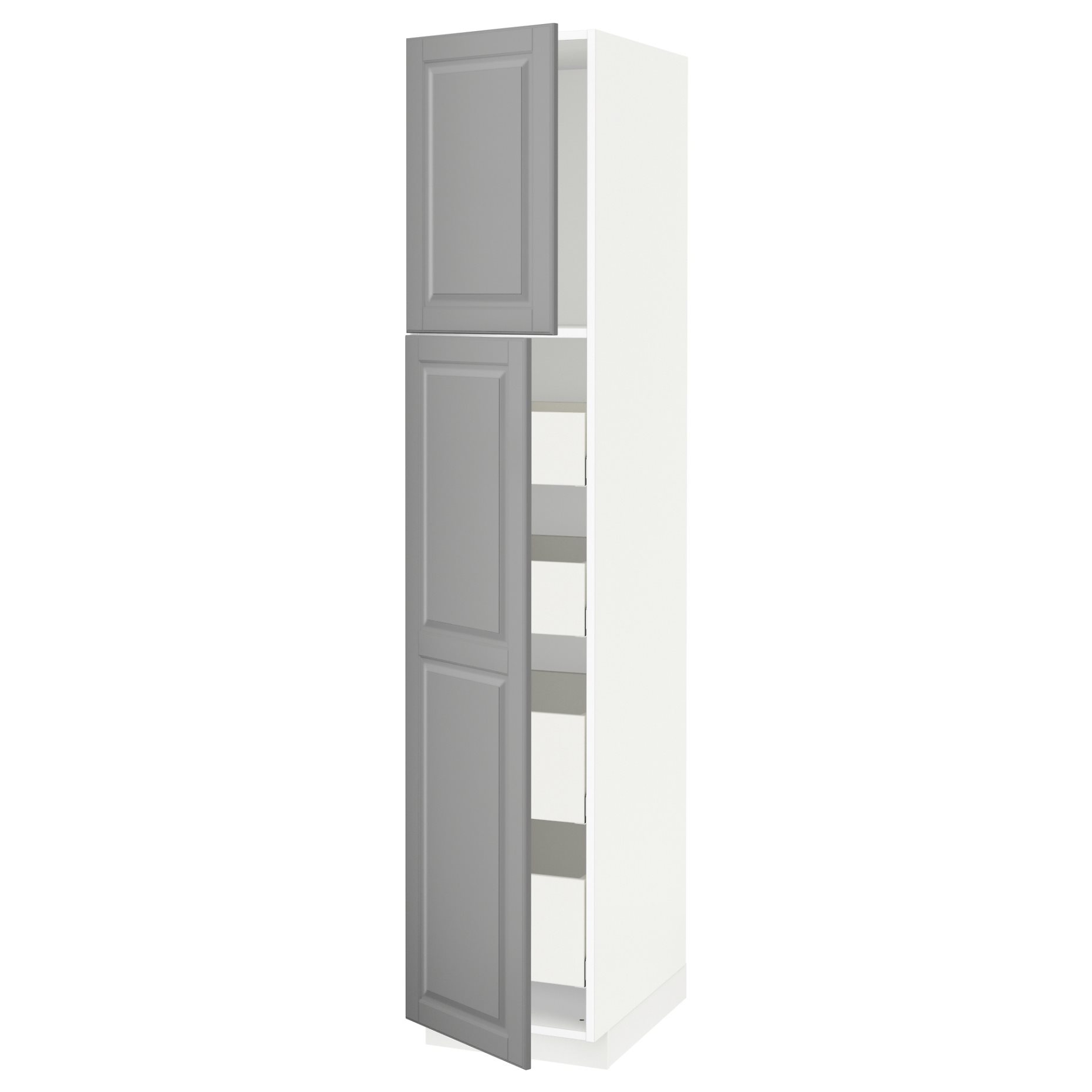 METOD/MAXIMERA, ψηλό ντουλάπι με 2 πόρτες/4 συρτάρια, 40x60x200 cm, 294.635.56