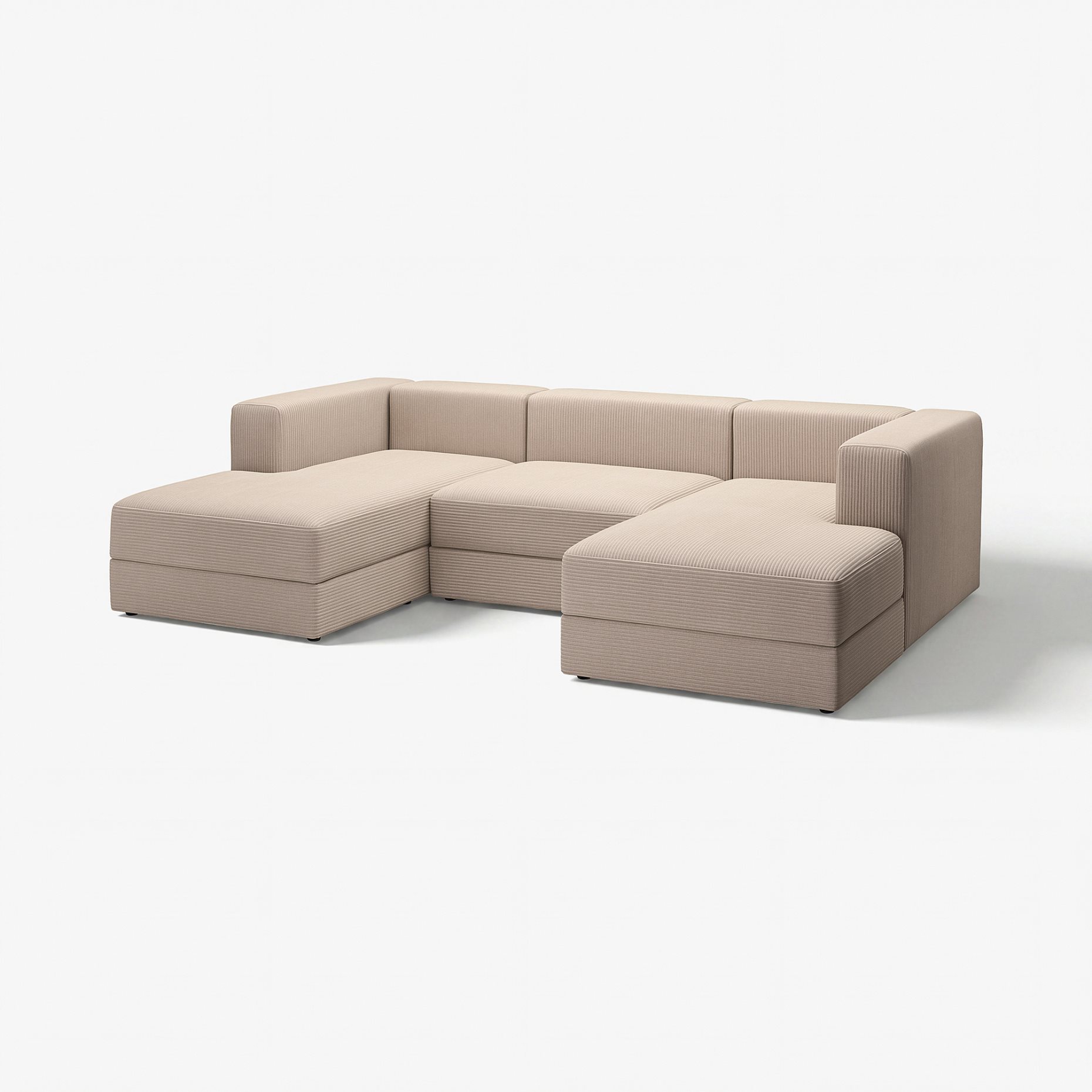 JÄTTEBO, 3,5-seat modular sofa with chaise longues/armrests, 294.713.87