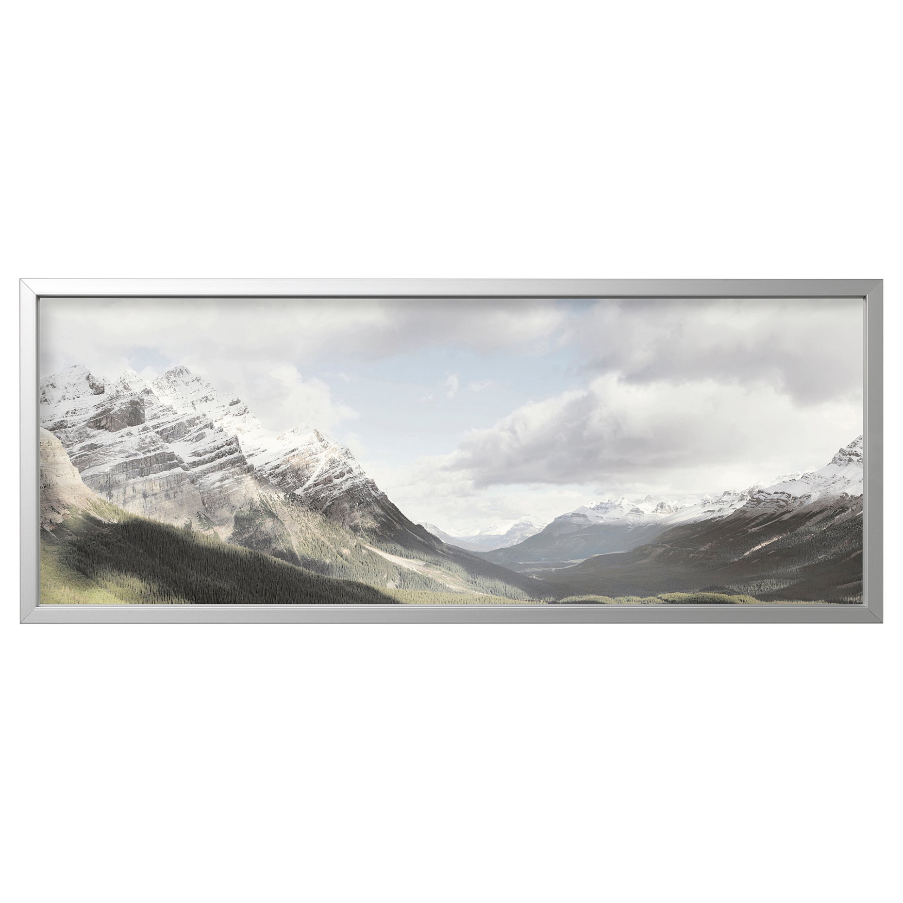 BJÖRKSTA, picture with frame/Cliffs, 140x56 cm, 294.716.22