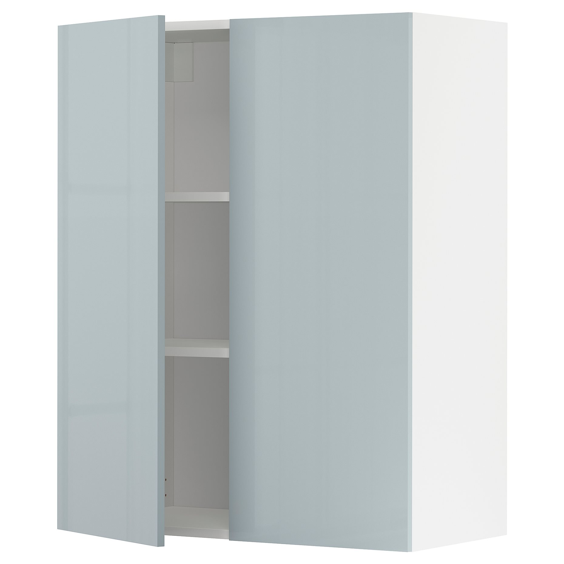 METOD, wall cabinet with shelves/2 doors, 80x100 cm, 294.797.79