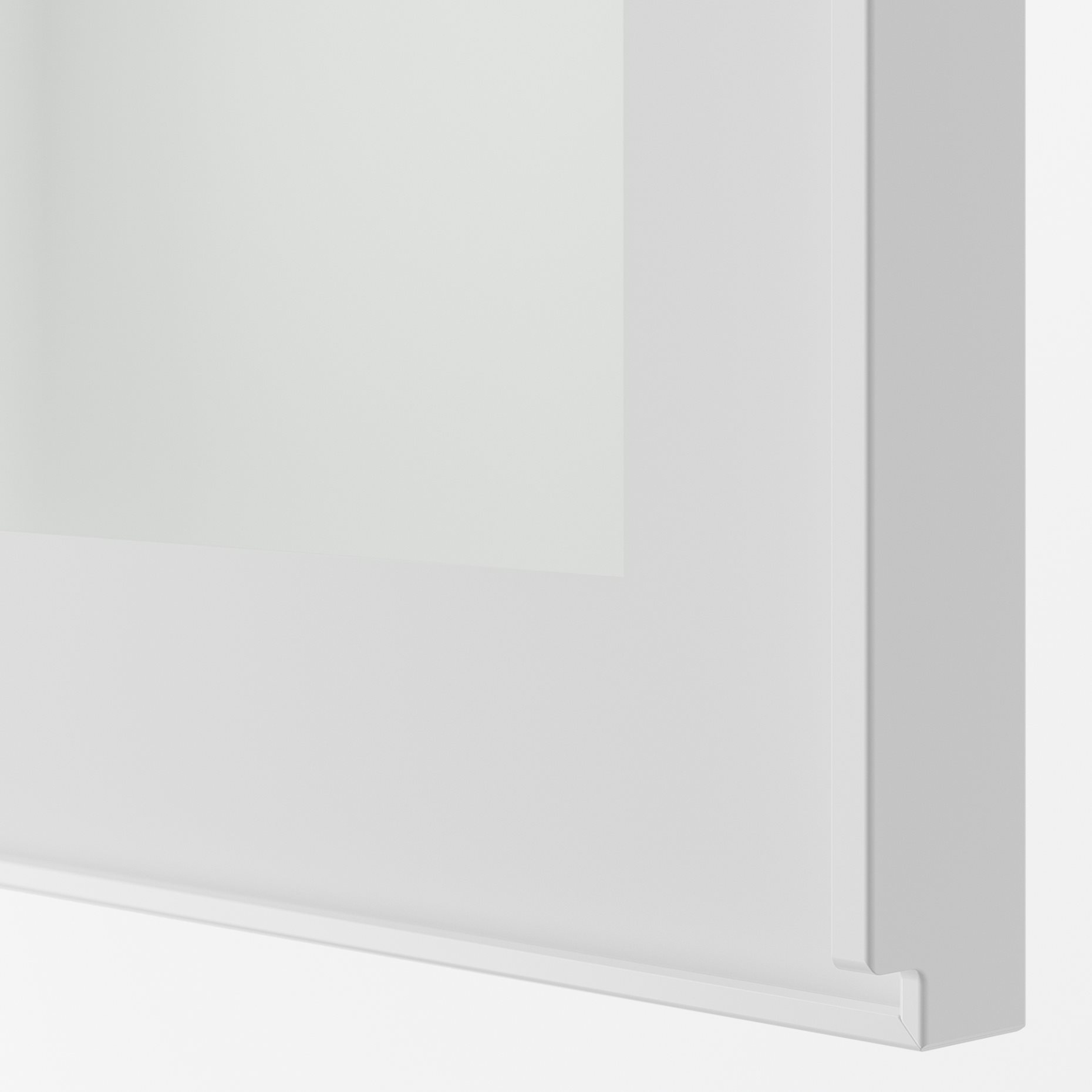 METOD, ντουλάπι τοίχου με ράφια/γυάλινη πόρτα, 40x100 cm, 294.905.50
