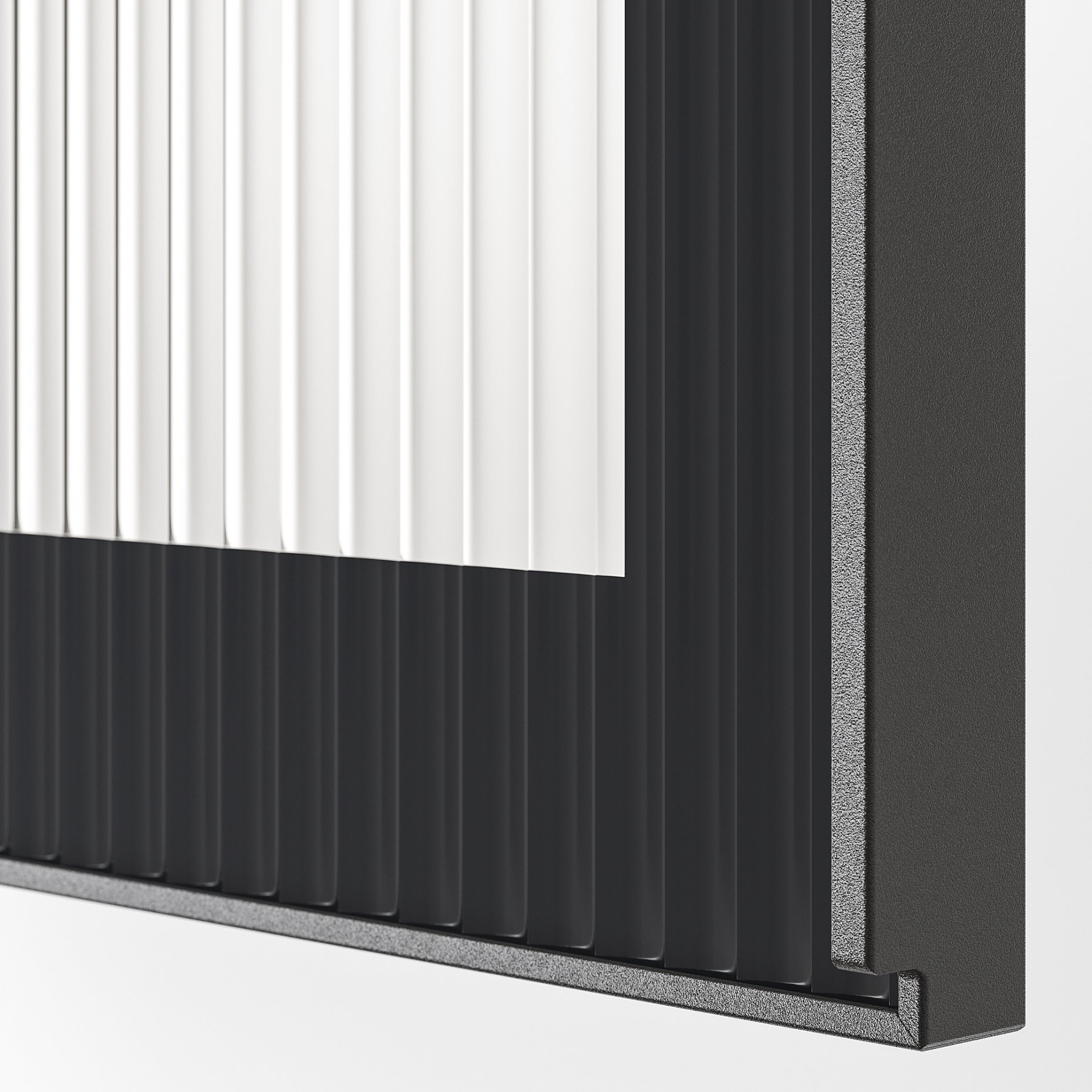 METOD, οριζόντιο ντουλάπι τοίχου/2 γυάλινες πόρτες με μηχανισμό πίεσης, 60x80 cm, 294.906.87