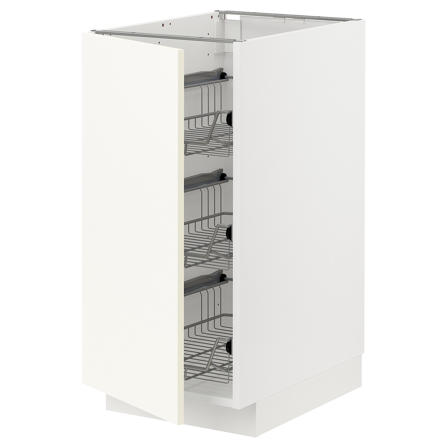 METOD, base cabinet with wire baskets, 40x60 cm, 295.071.26