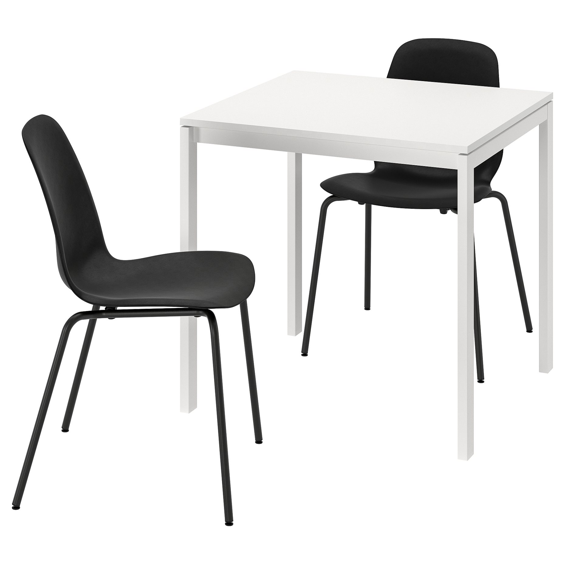 MELLTORP/LIDAS, table and 2 chairs, 75x75 cm, 295.090.45