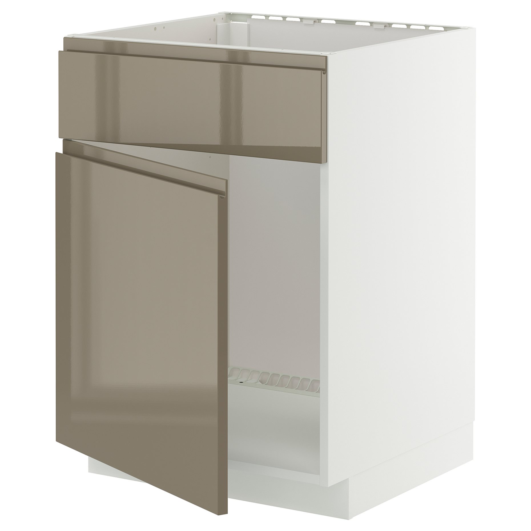METOD, base cabinet for sink with door/front, 60x60 cm, 295.765.77