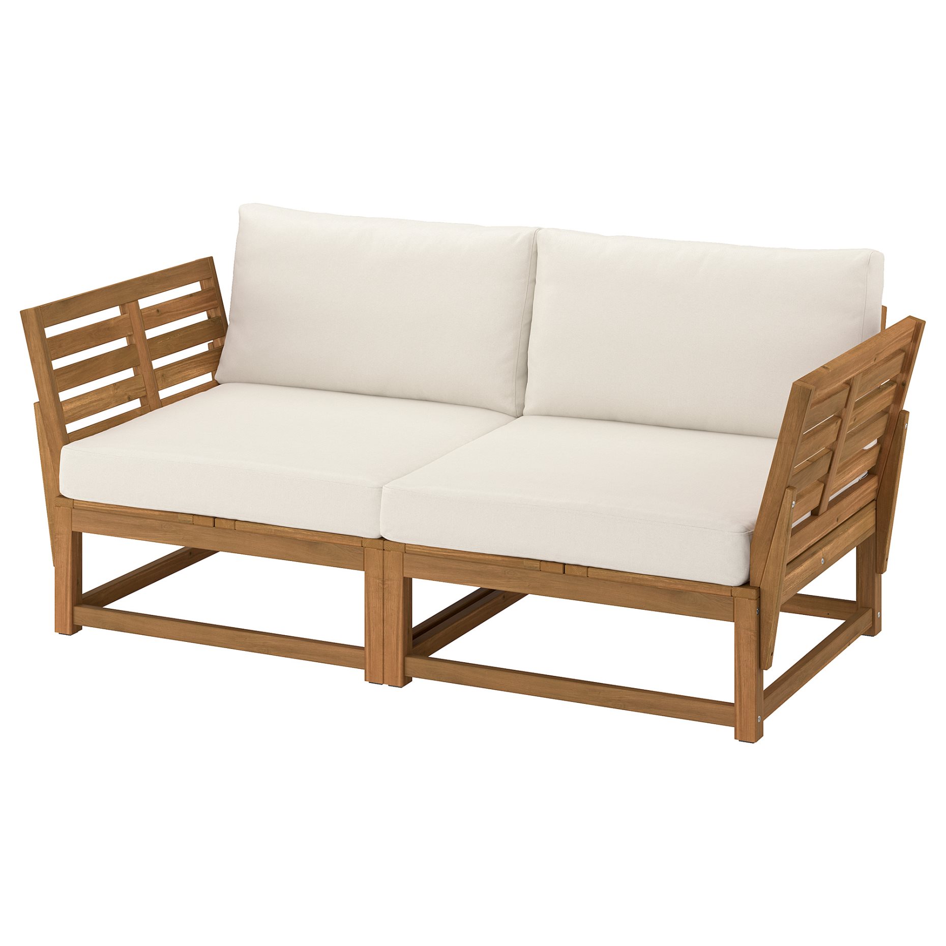 NÄMMARÖ, 2-seat modular sofa with armrests outdoor, 183 cm, 296.075.12