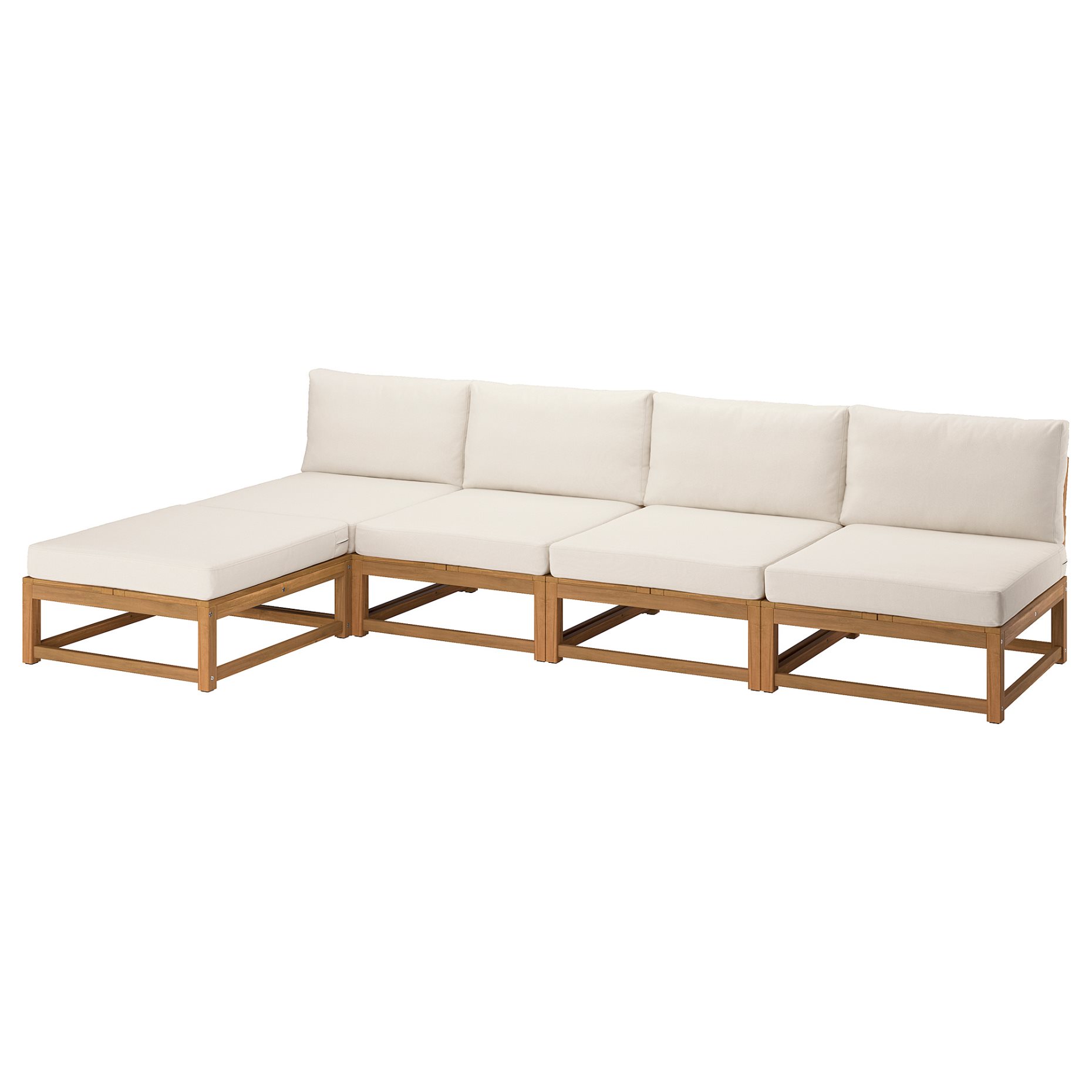 NÄMMARÖ, 4-seat modular sofa with chaise longue outdoor, 324 cm, 296.075.93