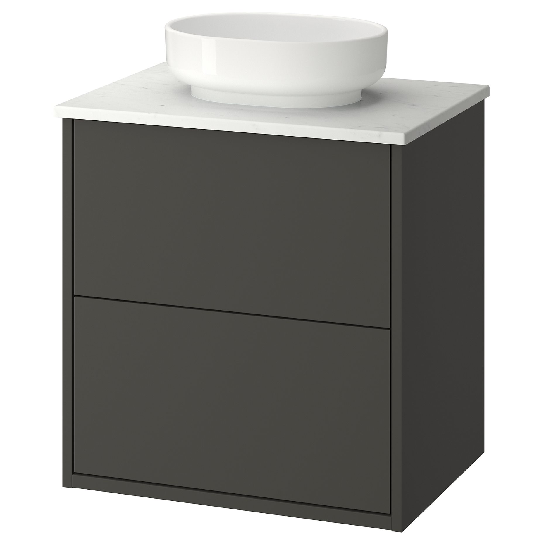 HAVBÄCK/VINDEL, wash-stand with drawers/wash-basin, 62x49x77 cm, 296.224.52
