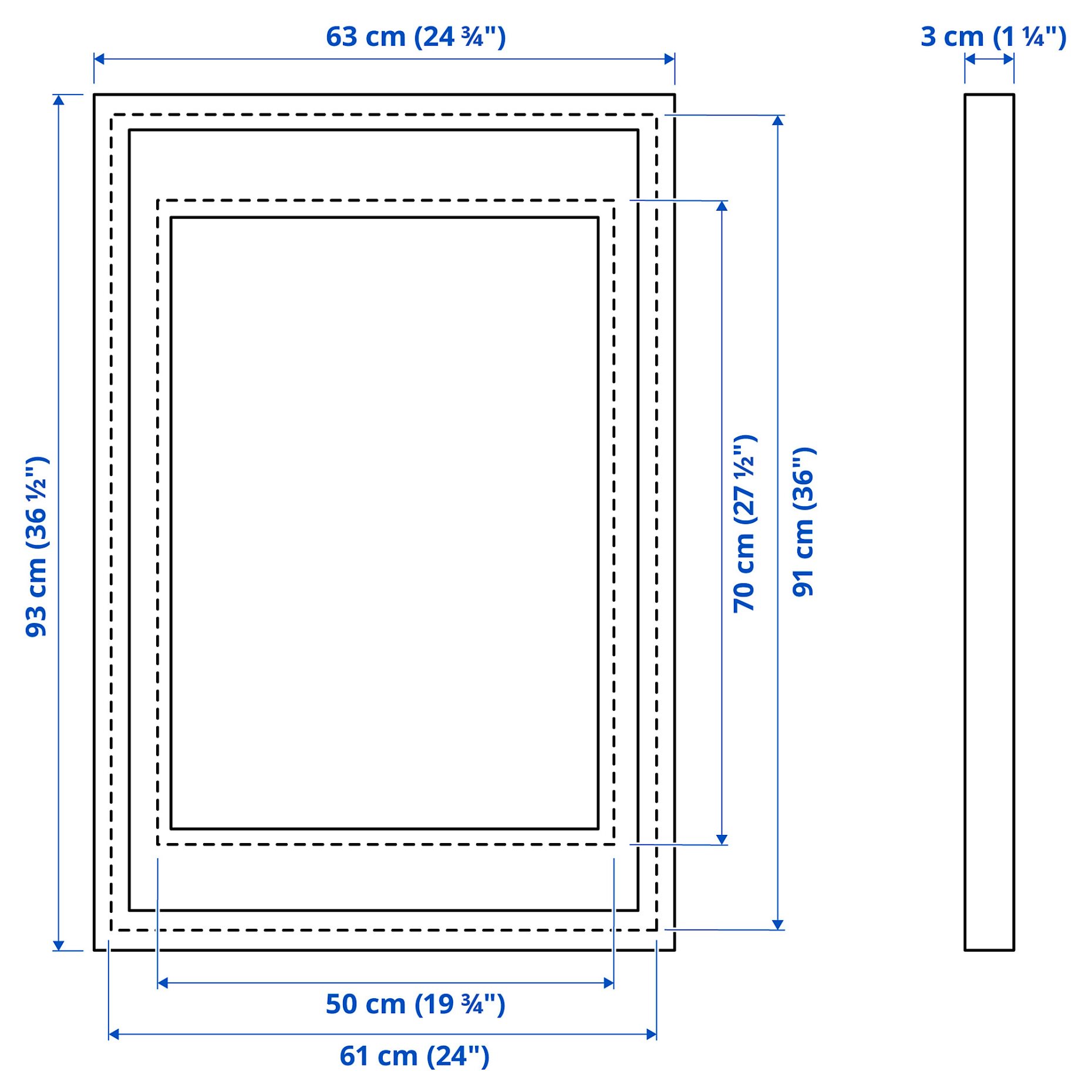 RODALM, frame, 61x91 cm, 305.489.32