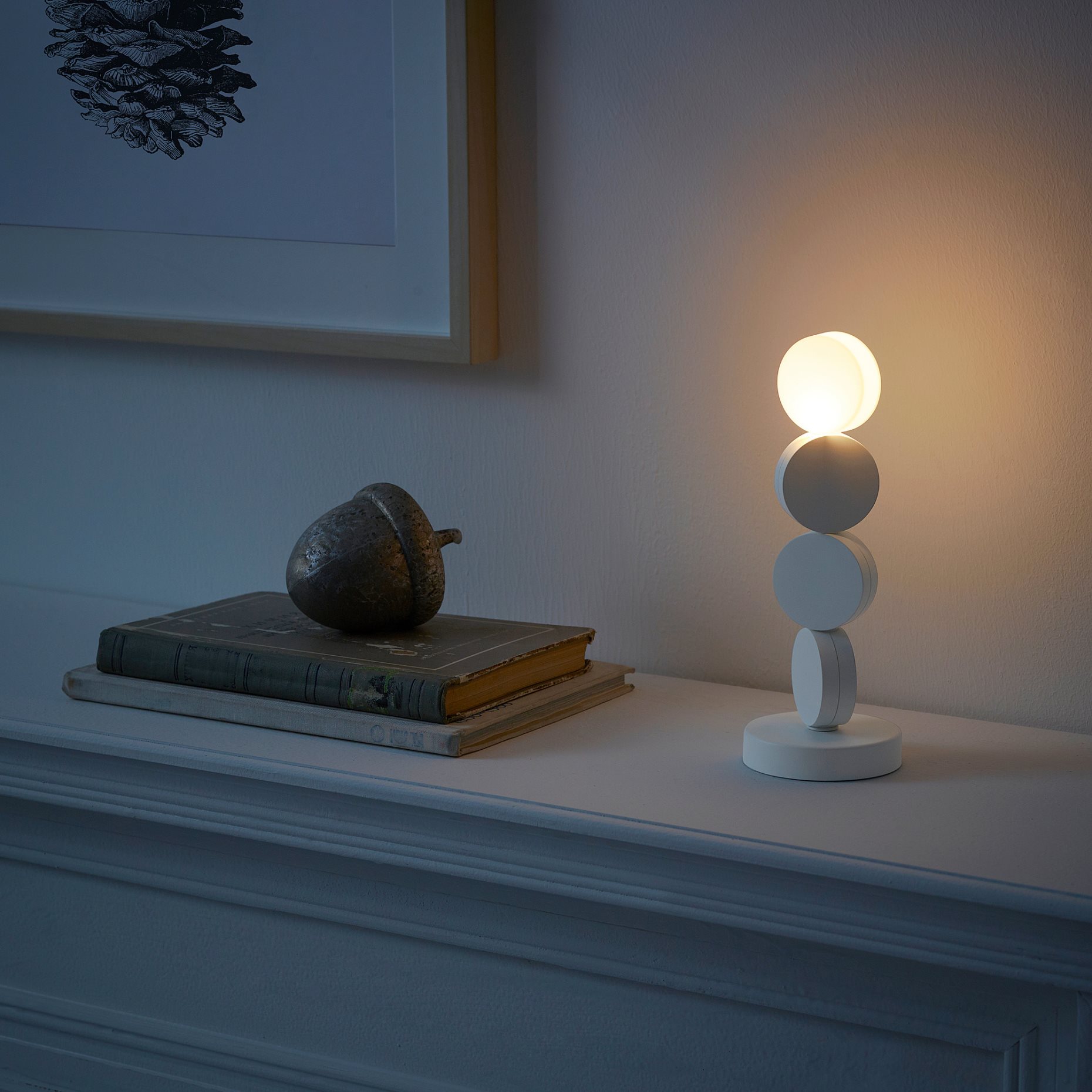 STRÅLA, decorative table lamp with built-in LED light source/battery-operated, 22 cm, 305.628.62