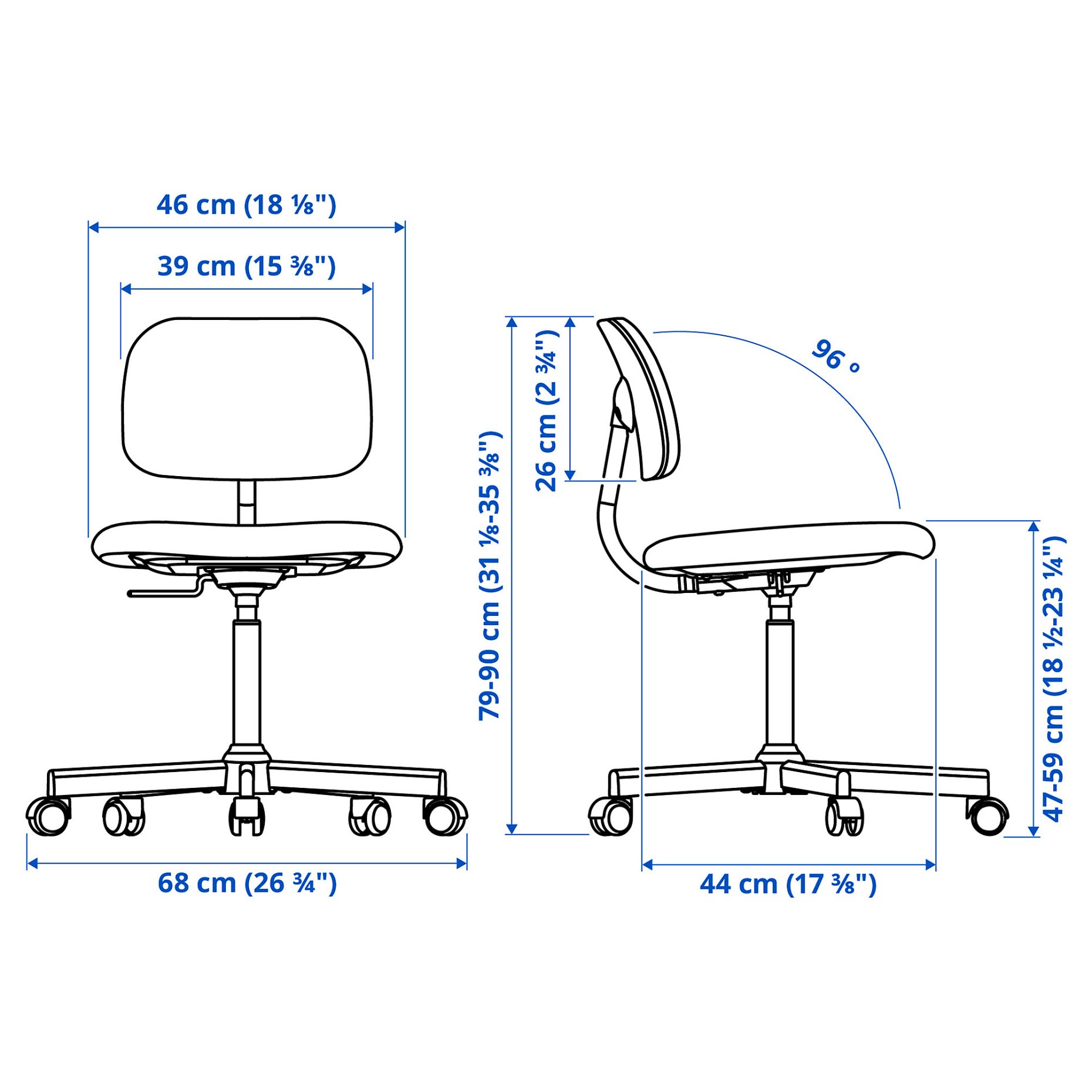 BLECKBERGET, swivel chair, 305.638.71