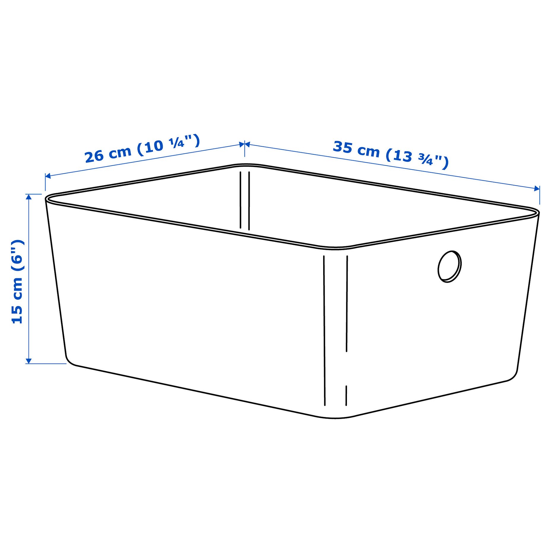 KUGGIS, κουτί, 26x35x15 cm, 305.685.38