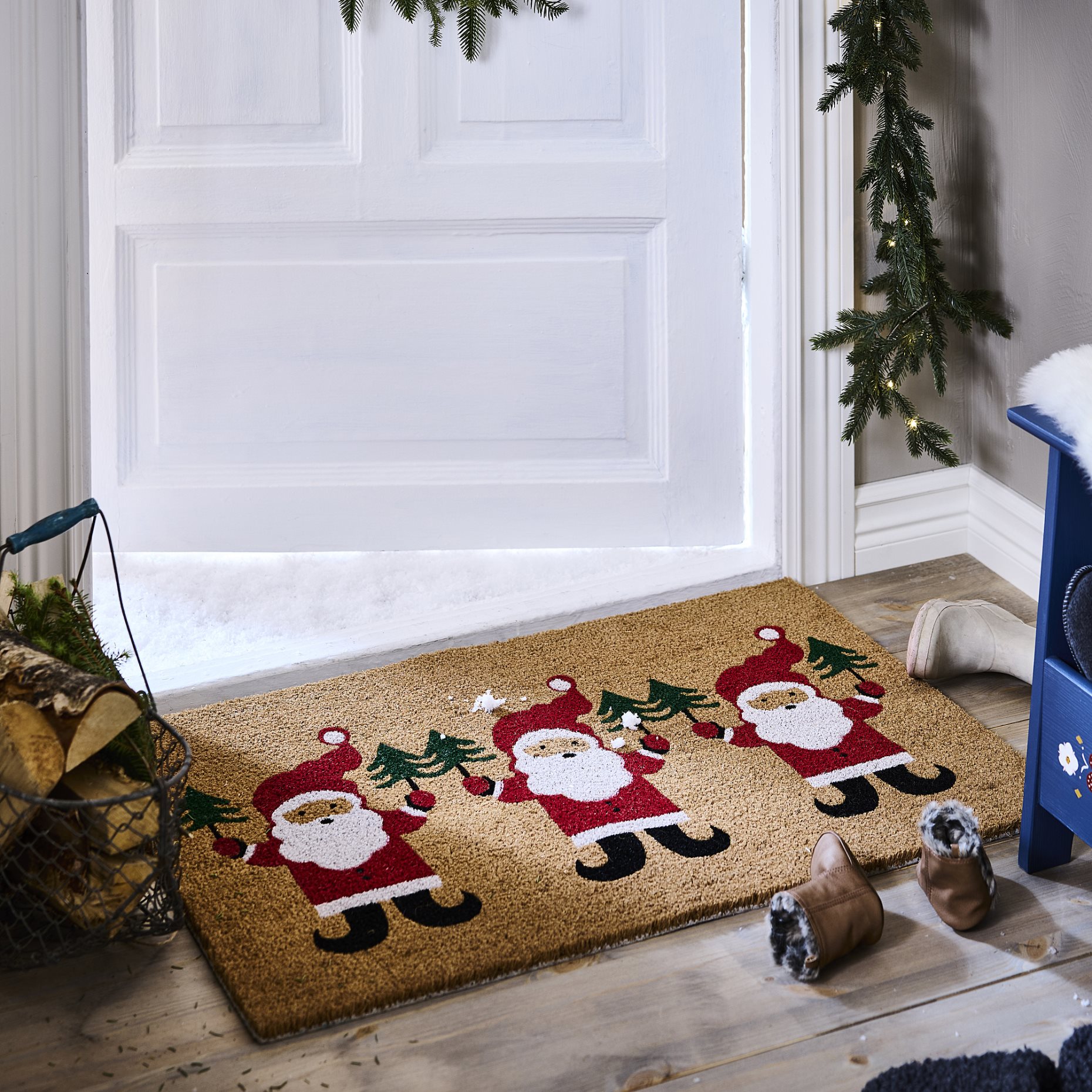 VINTERFINT, door mat/Santa Claus pattern, 60x90 cm, 305.815.68