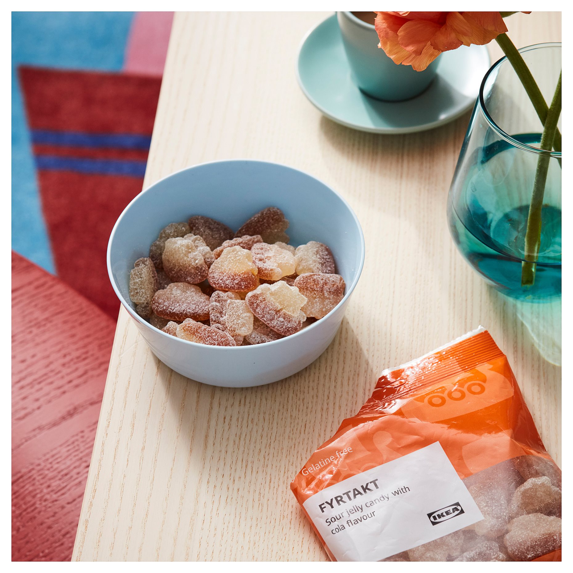 FYRTAKT, καραμέλες ζελεδάκια με γεύση κόλα, 100 g, 305.881.74