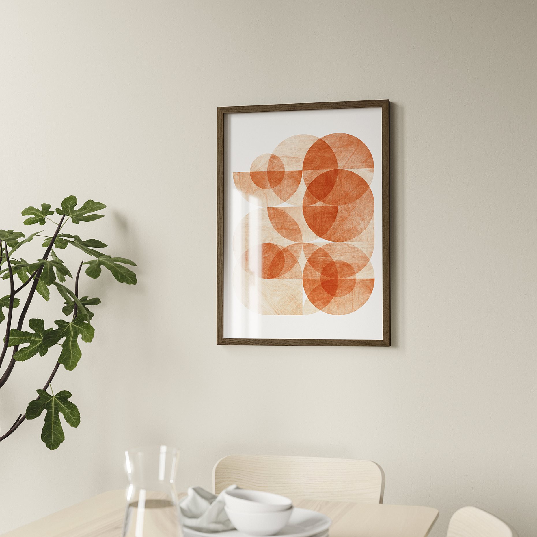 RODALM, κορνίζα με πόστερ/αφηρημένα μοτίβα 12, 50x70 cm, 305.907.56