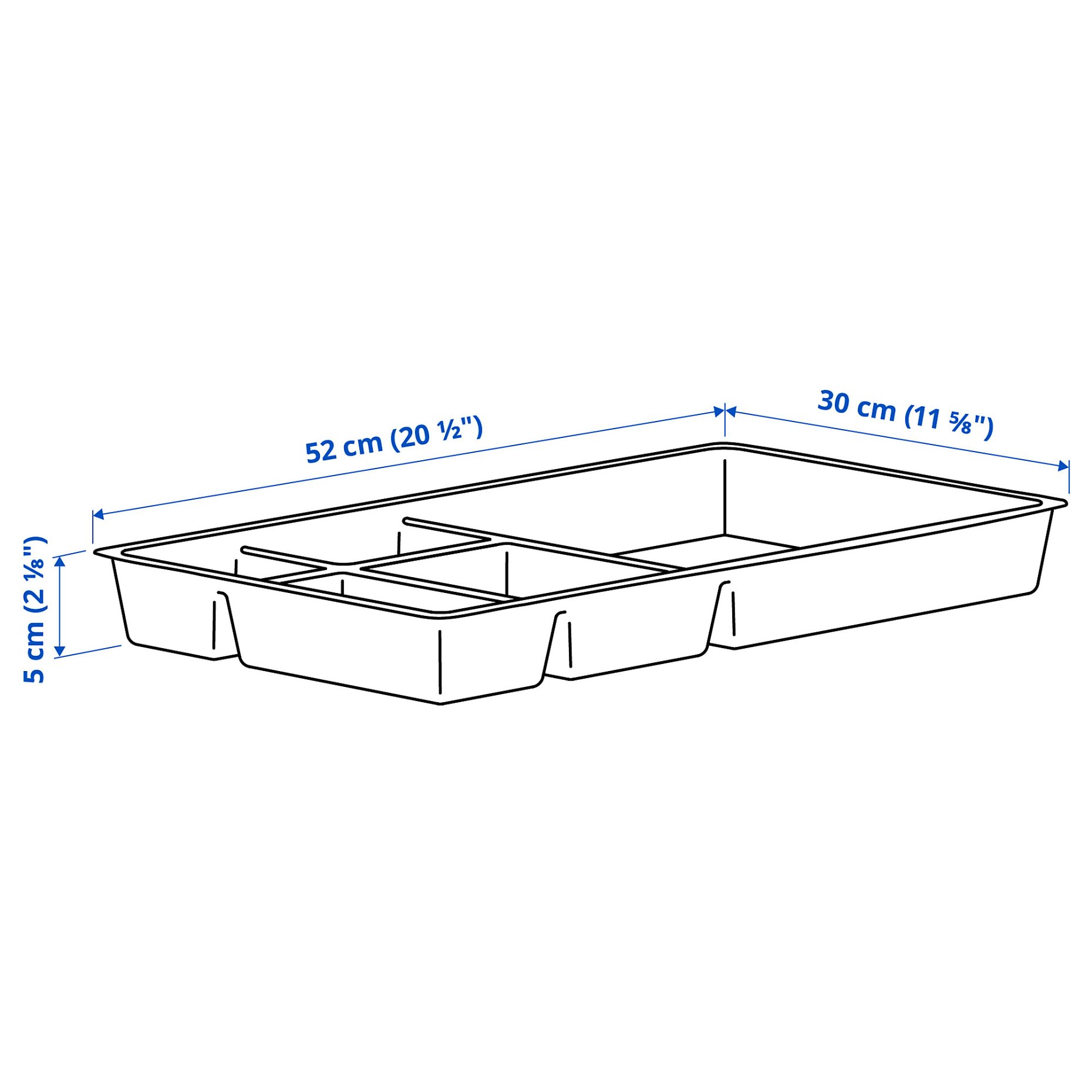 ALEX, ένθετο συρταριού, 52x30 cm, 305.951.55
