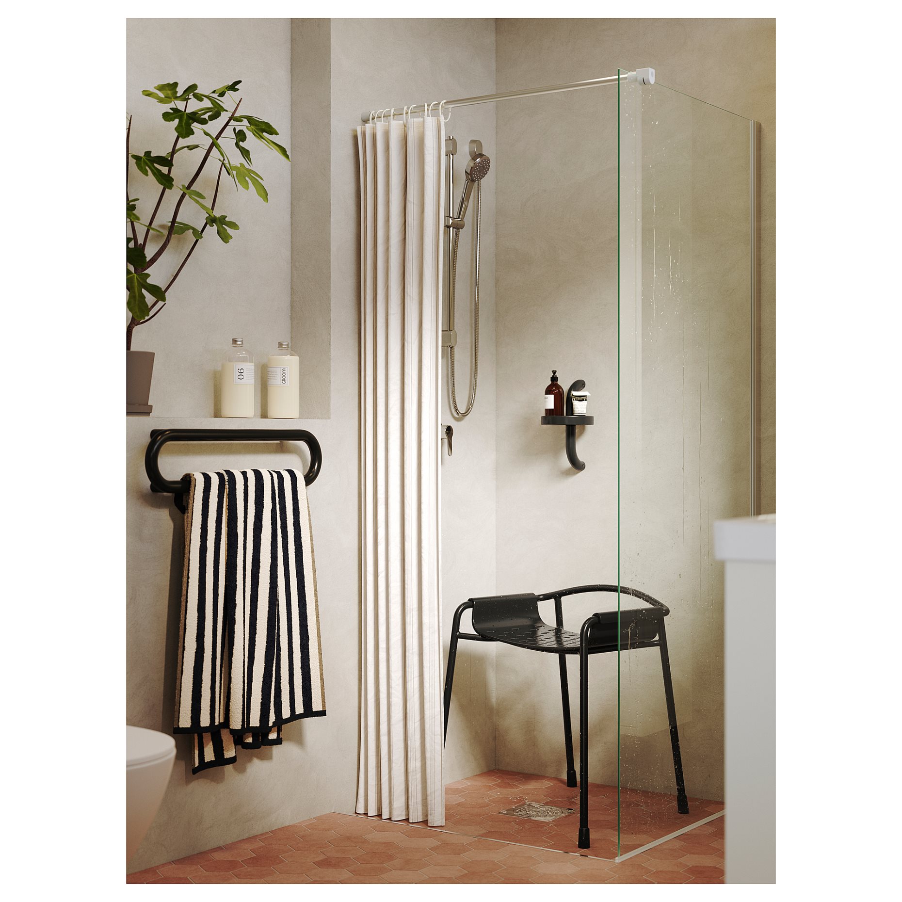 BÄSINGEN, shower shelf, 16x29 cm, 305.959.90
