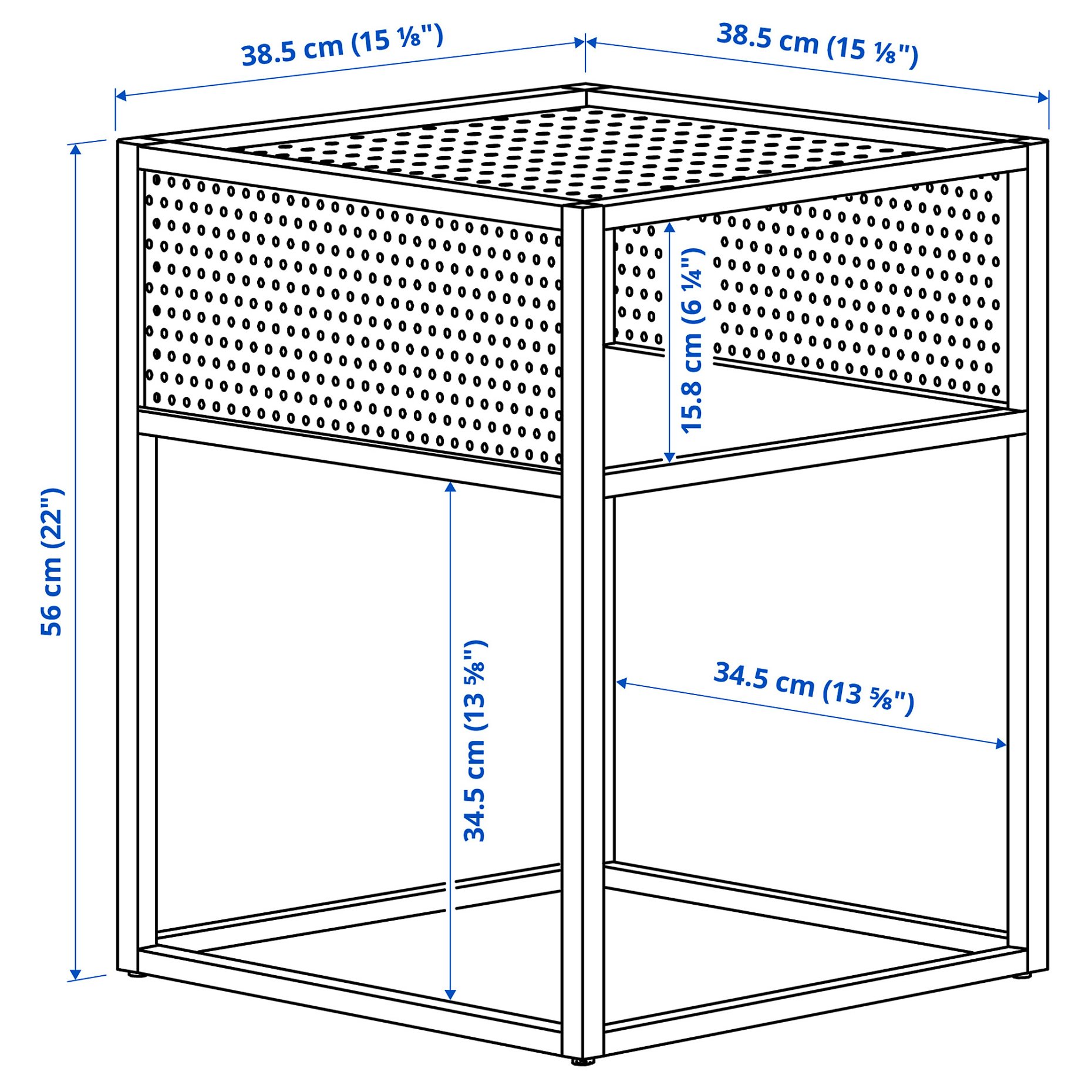 GILLERSBERG, bedside table, 39x39x56 cm, 306.089.83