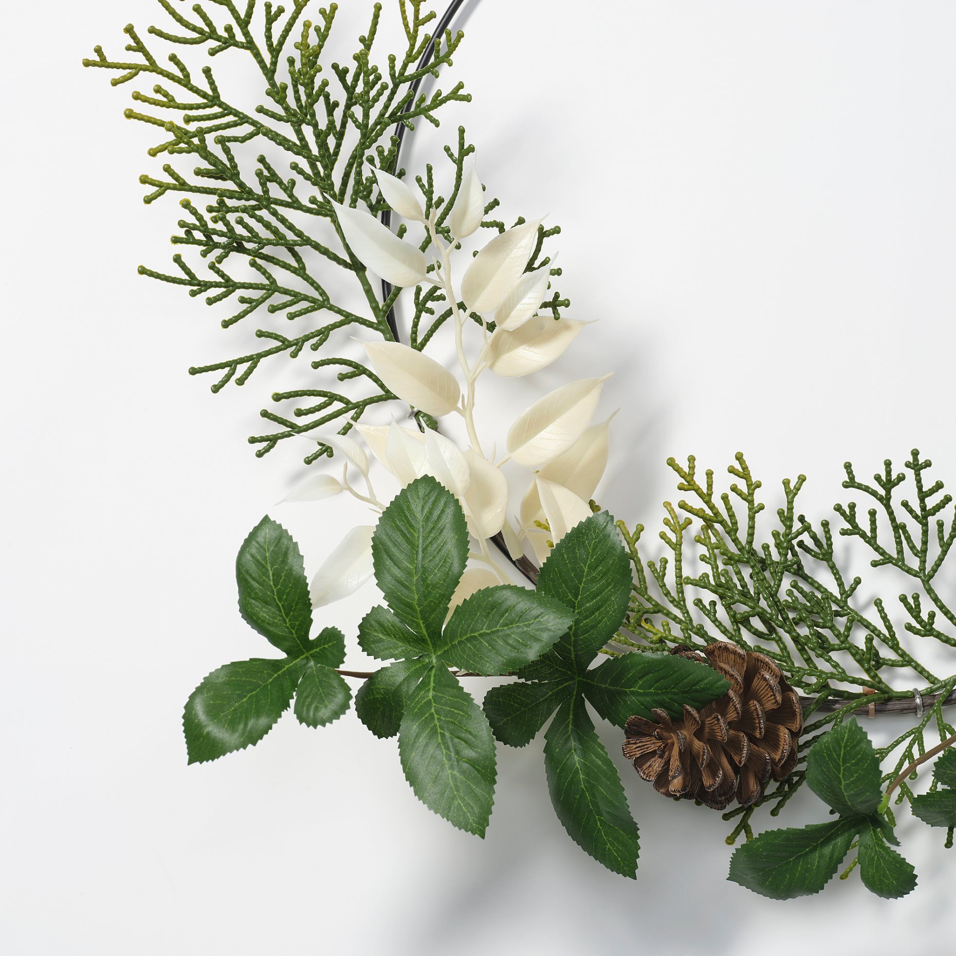 VINTERFINT, τεχνητό μισό στεφάνι εσωτερικού/εξωτερικού χώρου, 45 cm, 306.095.53