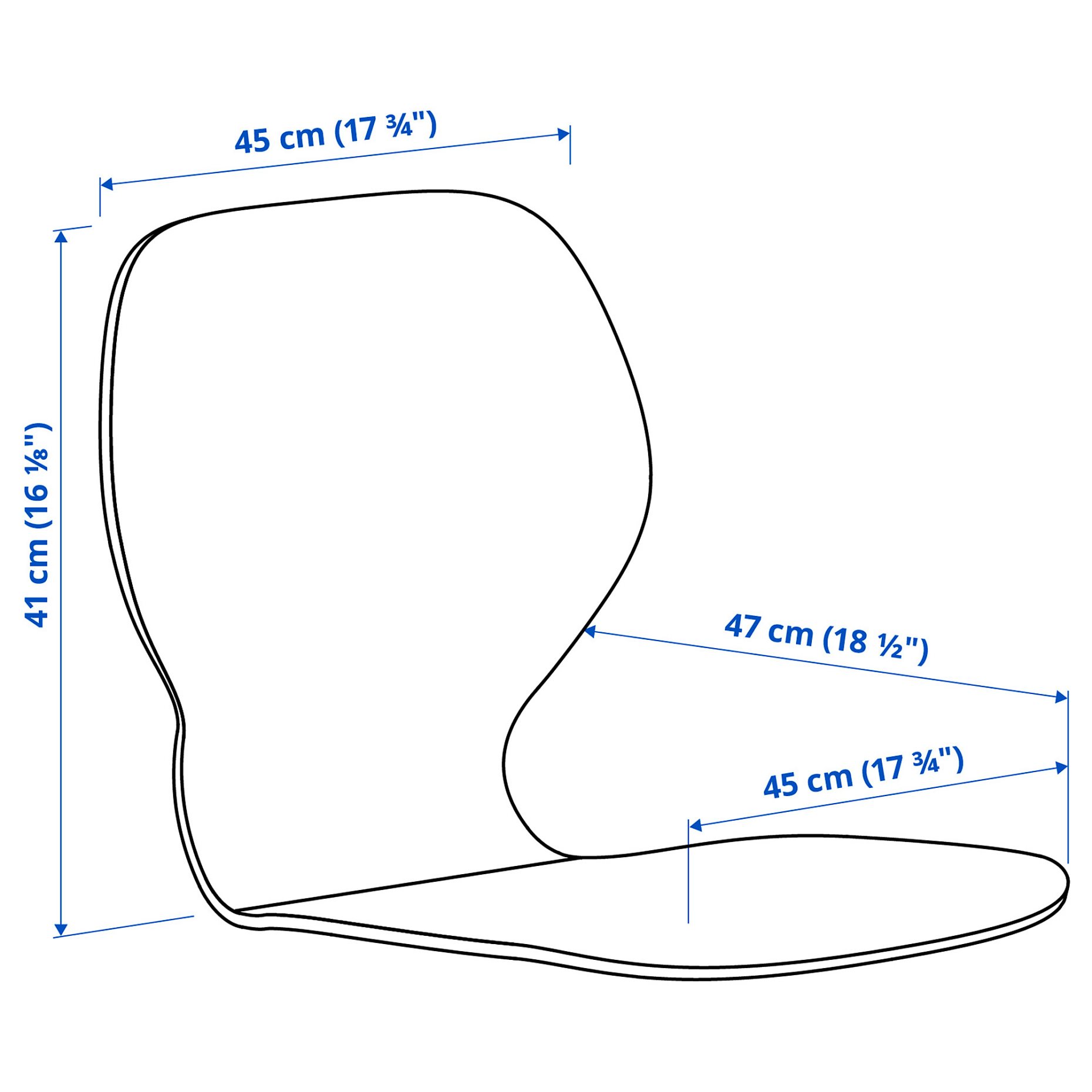 SKÅLSTA, seat shell, 306.116.69