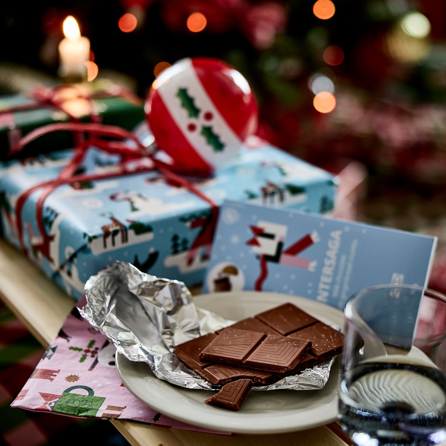 VINTERSAGA, σοκολάτα γάλακτος με κομμάτια πιπερόριζας, RAC, 100 g, 306.181.52